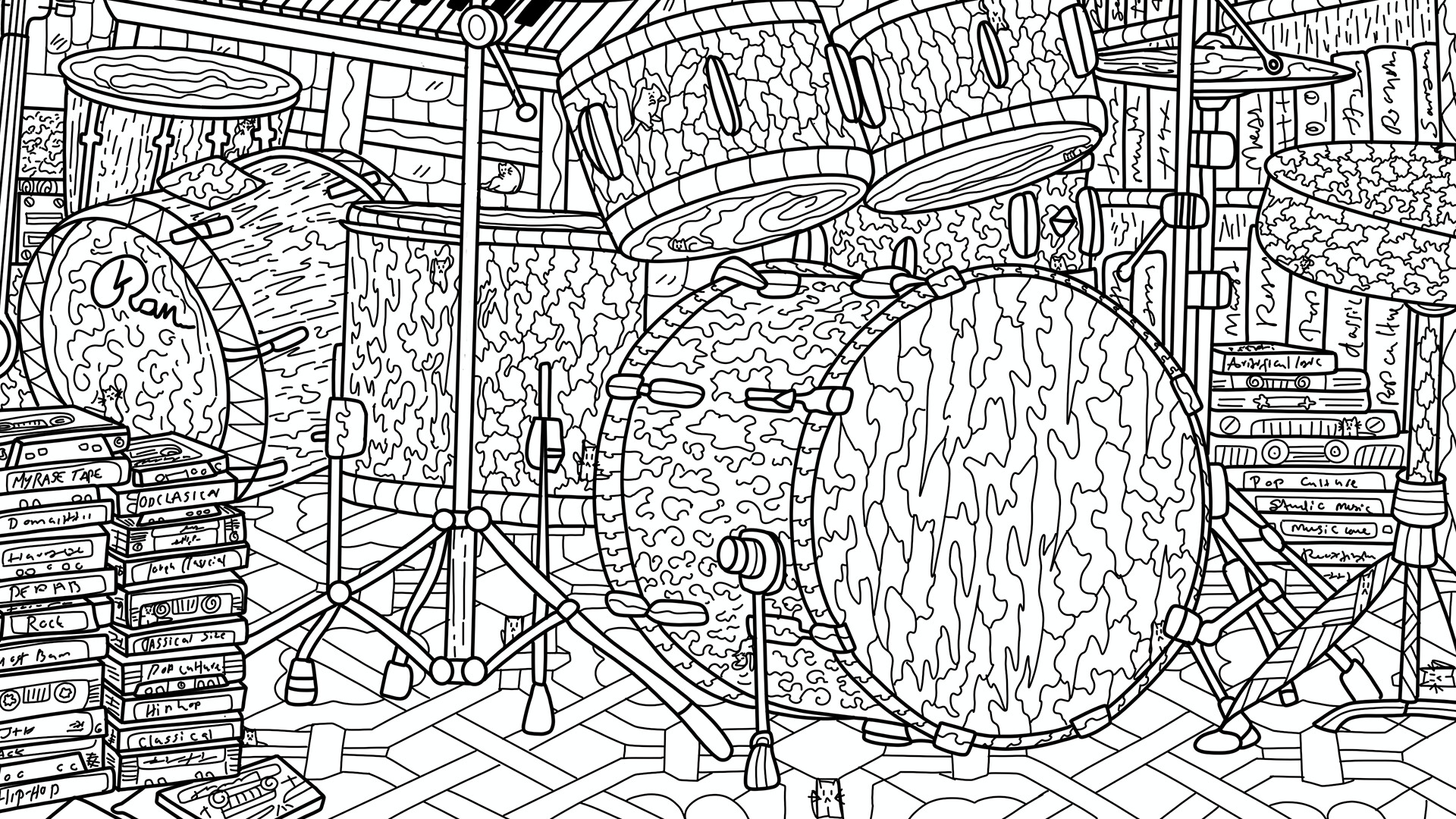 100 Music Cats