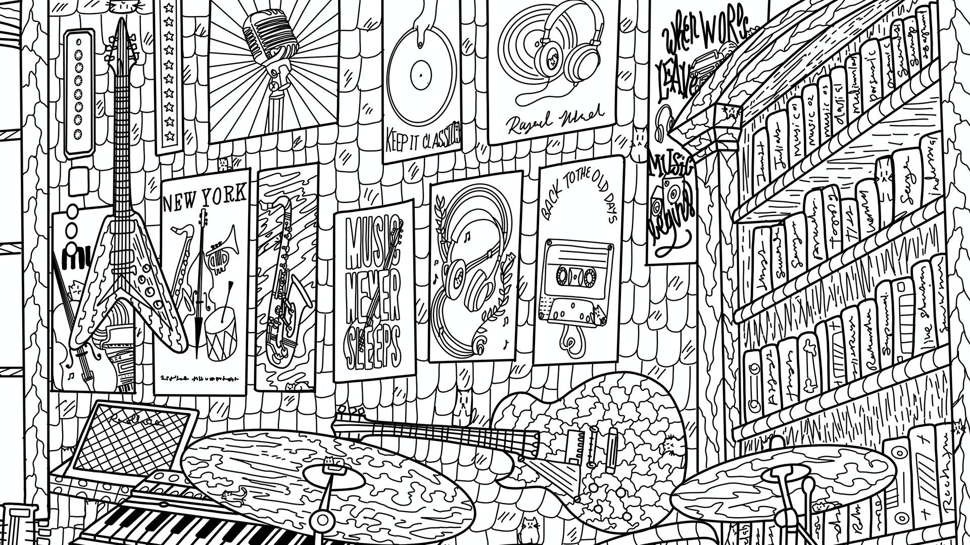 100 Music Cats