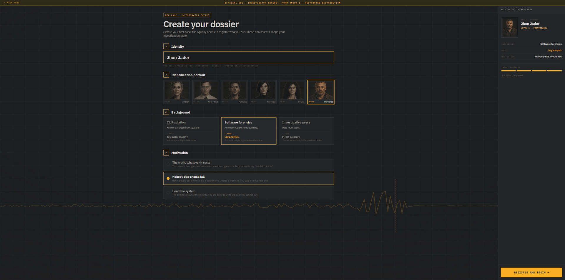 Accident Investigator Simulator: Black Box