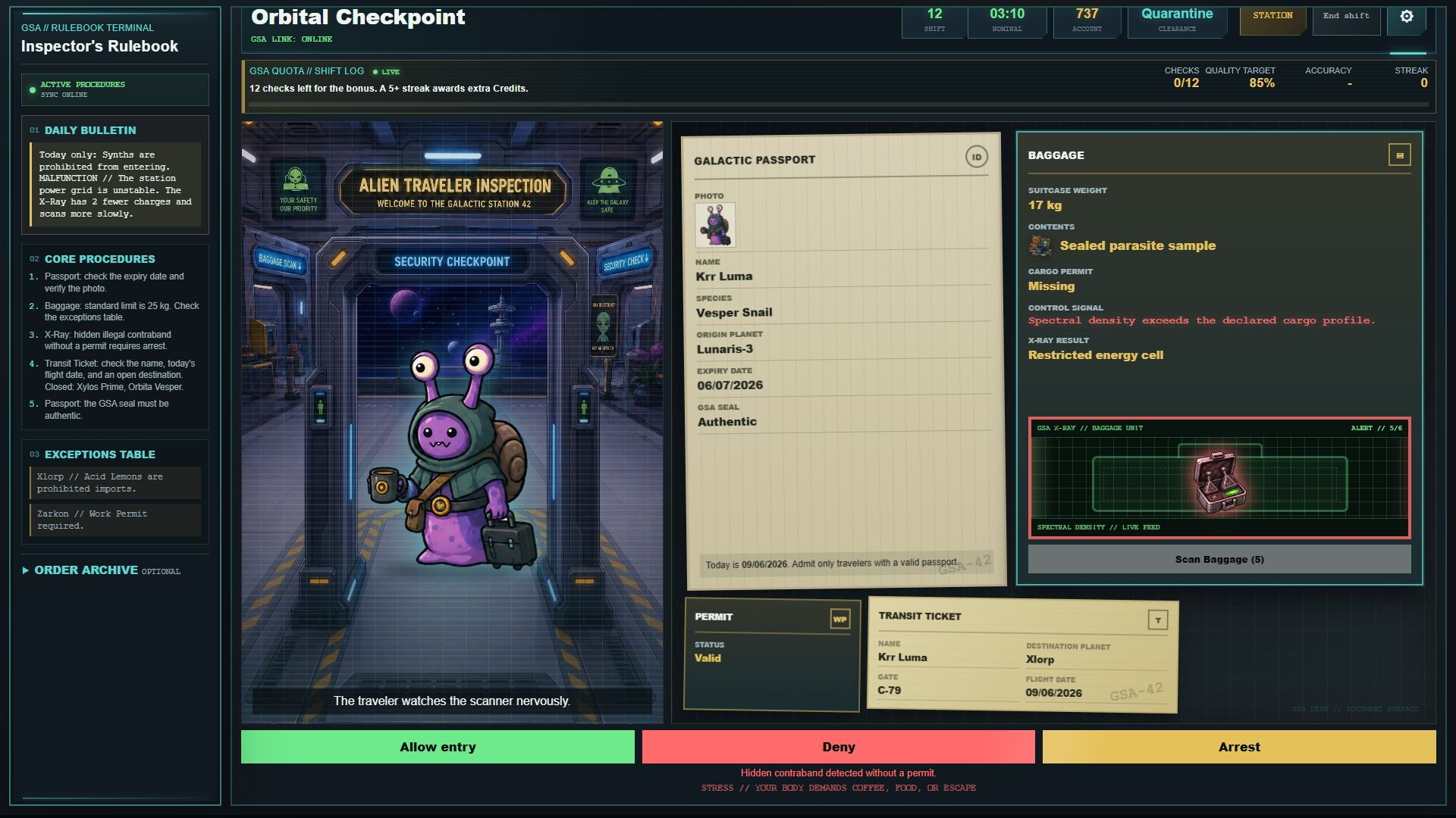 Orbital Checkpoint