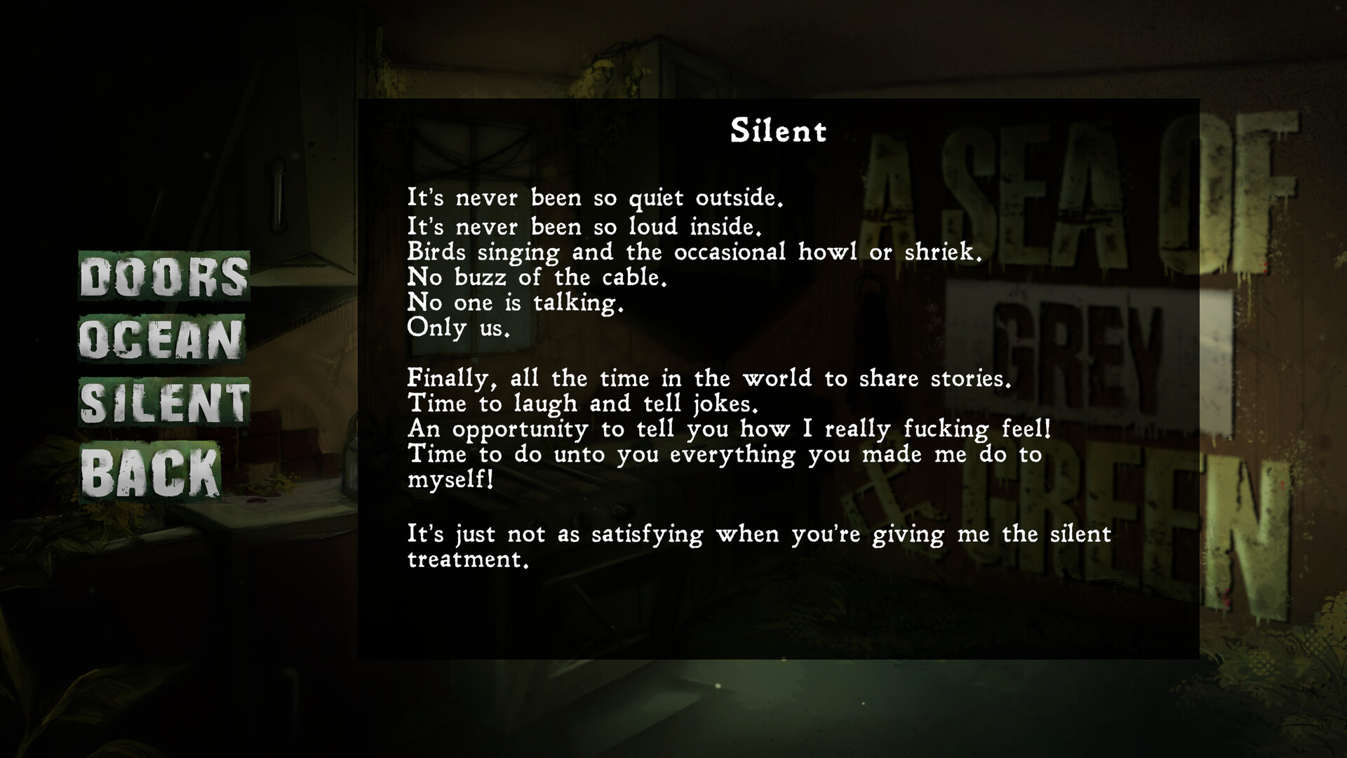 A Sea of Grey &amp; Green