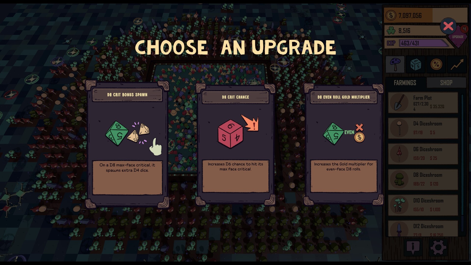 Harvest Dice Profit