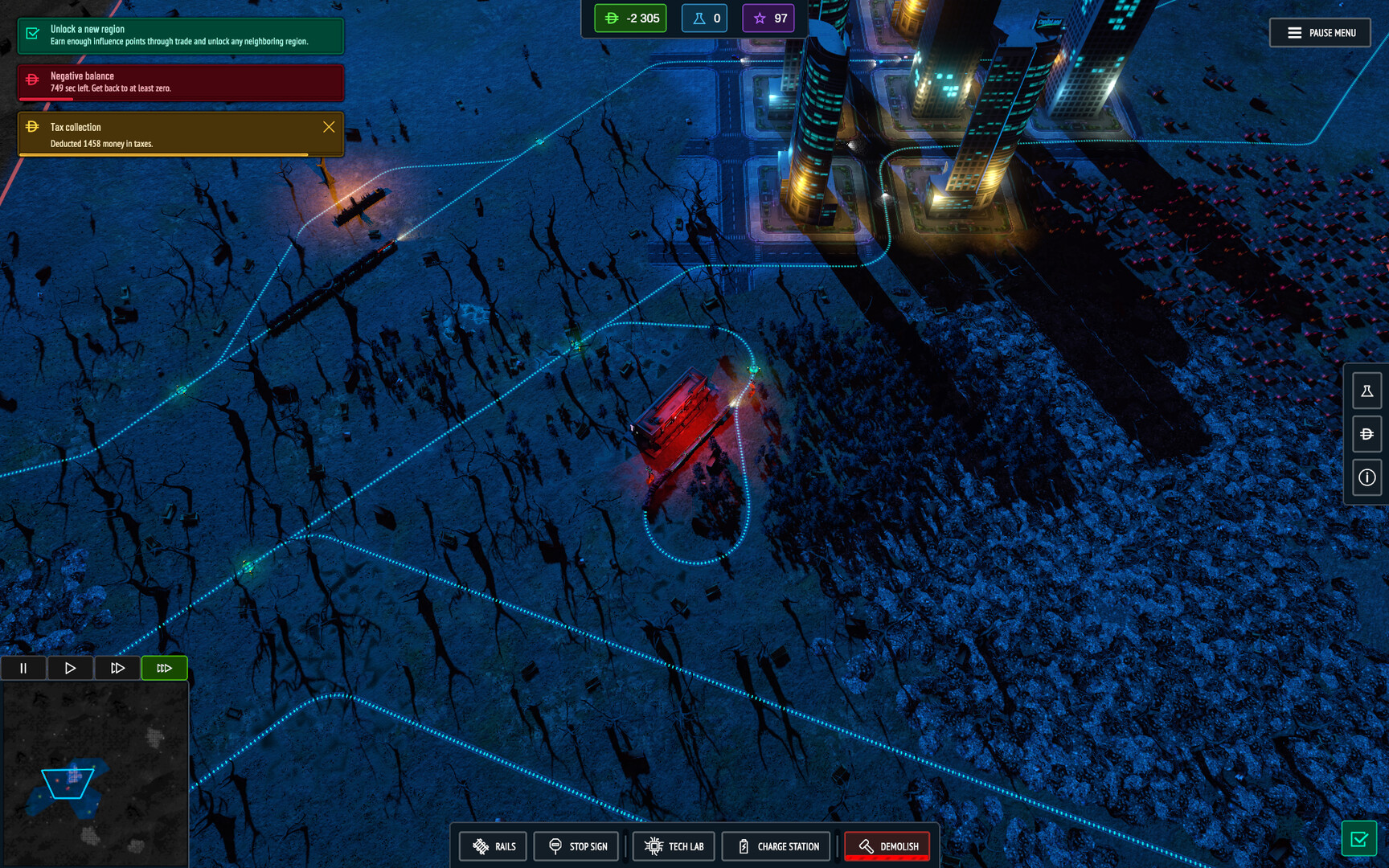 Cargo Protocol: Cyberpunk Trains