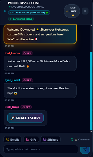 Crewmate Rush Space Escape Runner