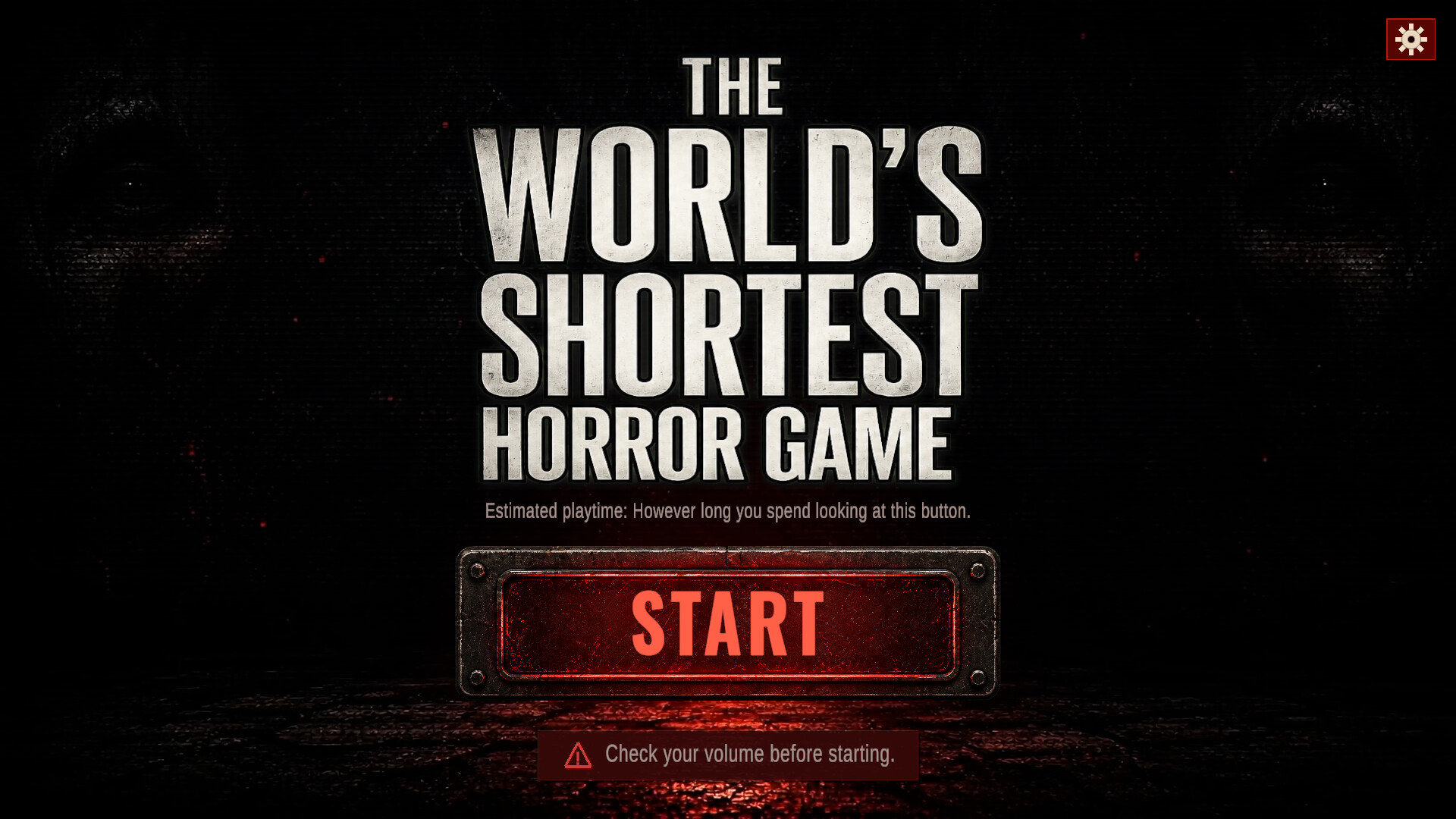The World’s Shortest Horror Game
