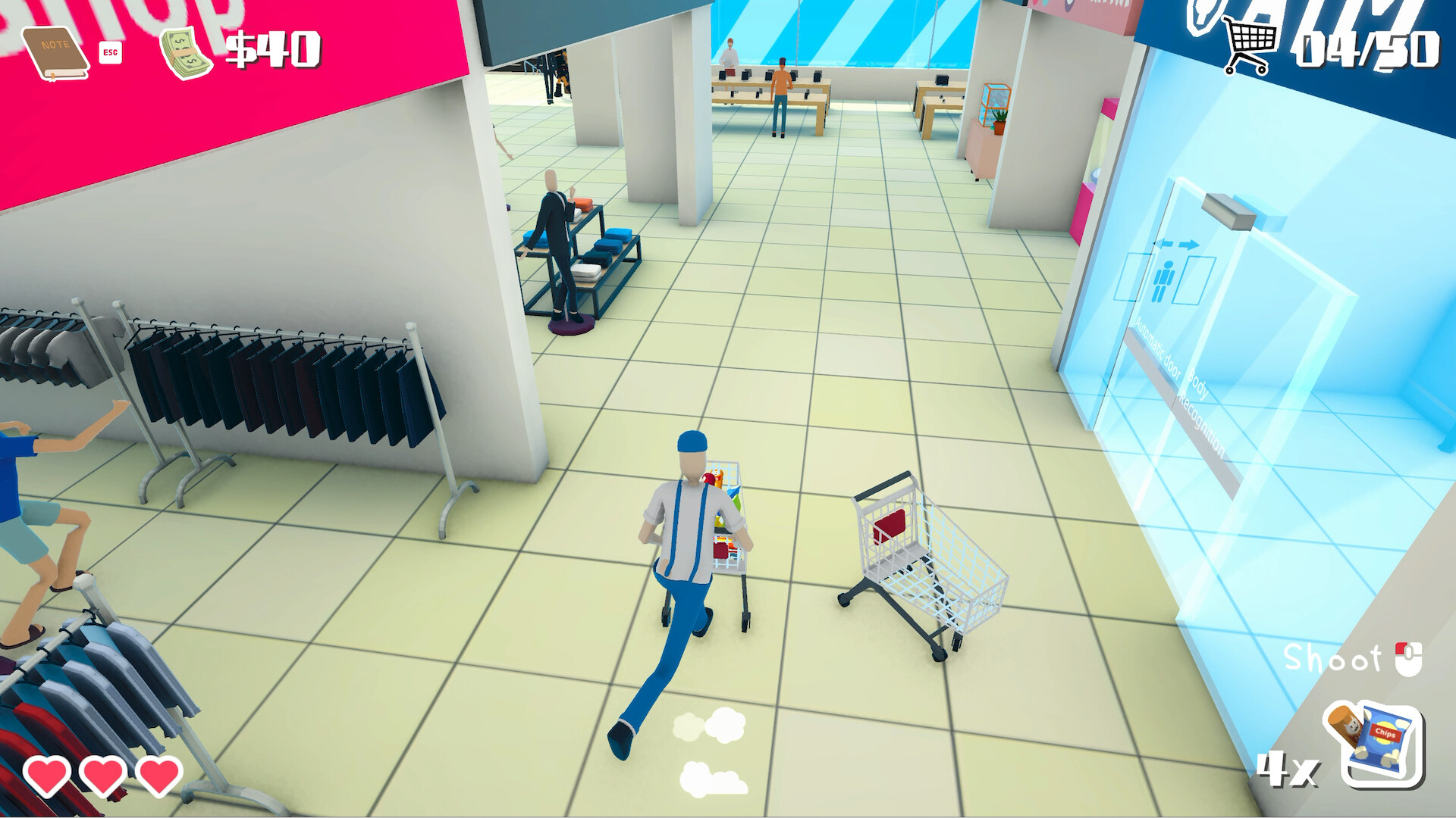 Shopping Cart Pusher