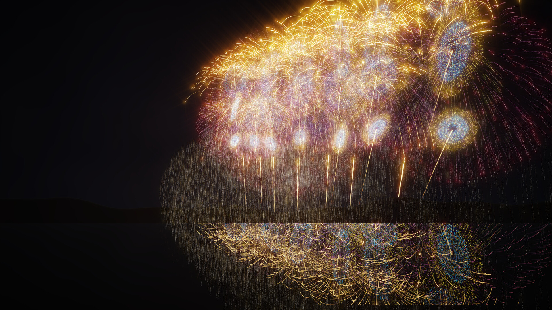 Burst Noir: Fireworks Simulator