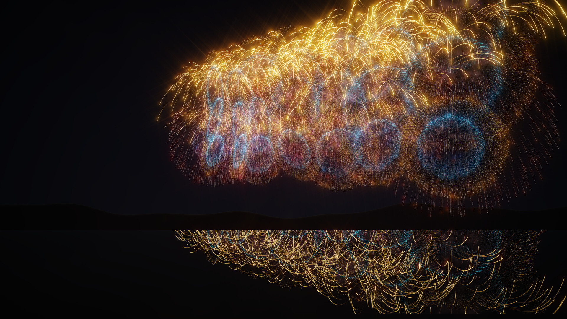 Burst Noir: Fireworks Simulator