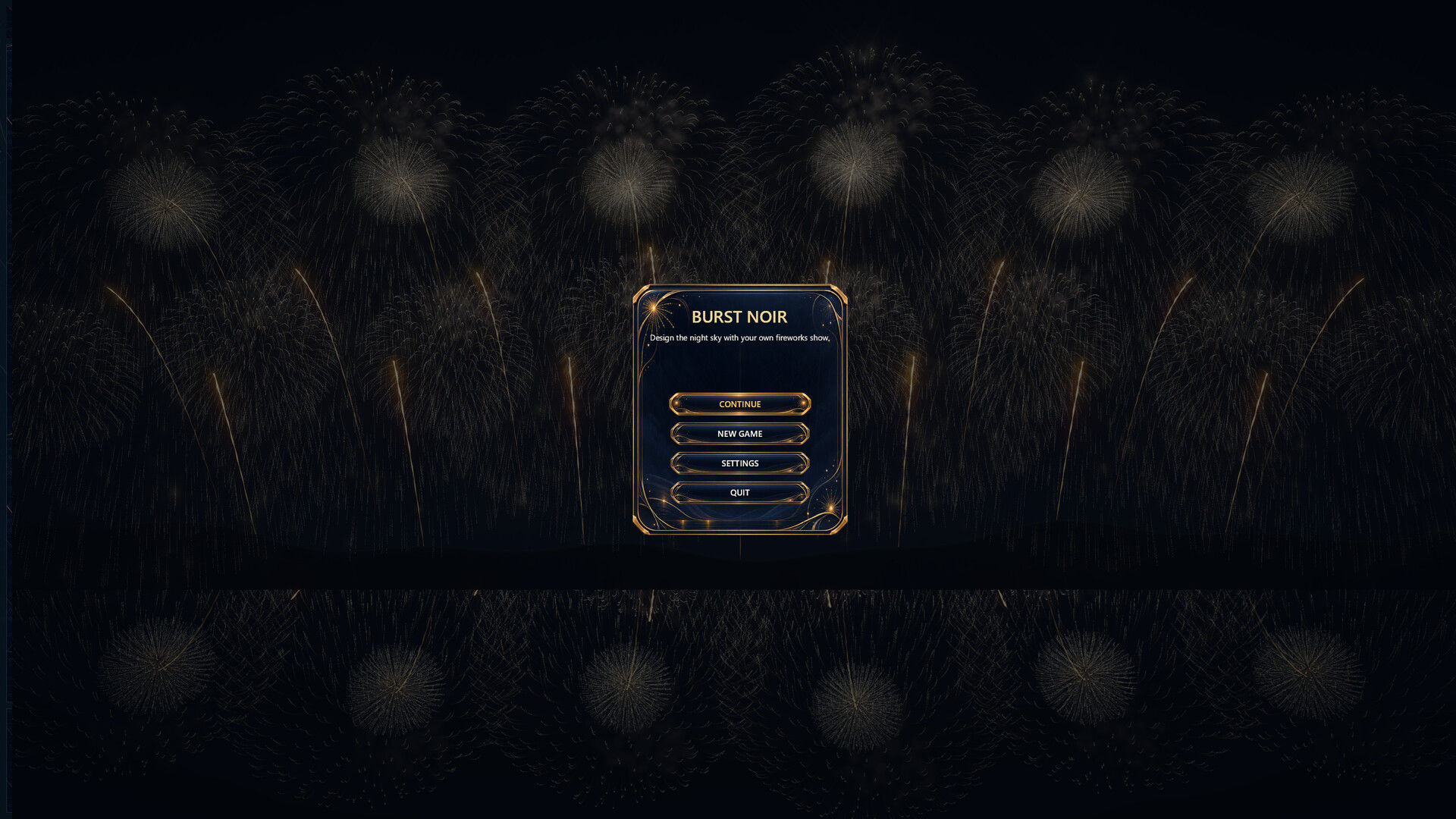 Burst Noir: Fireworks Simulator
