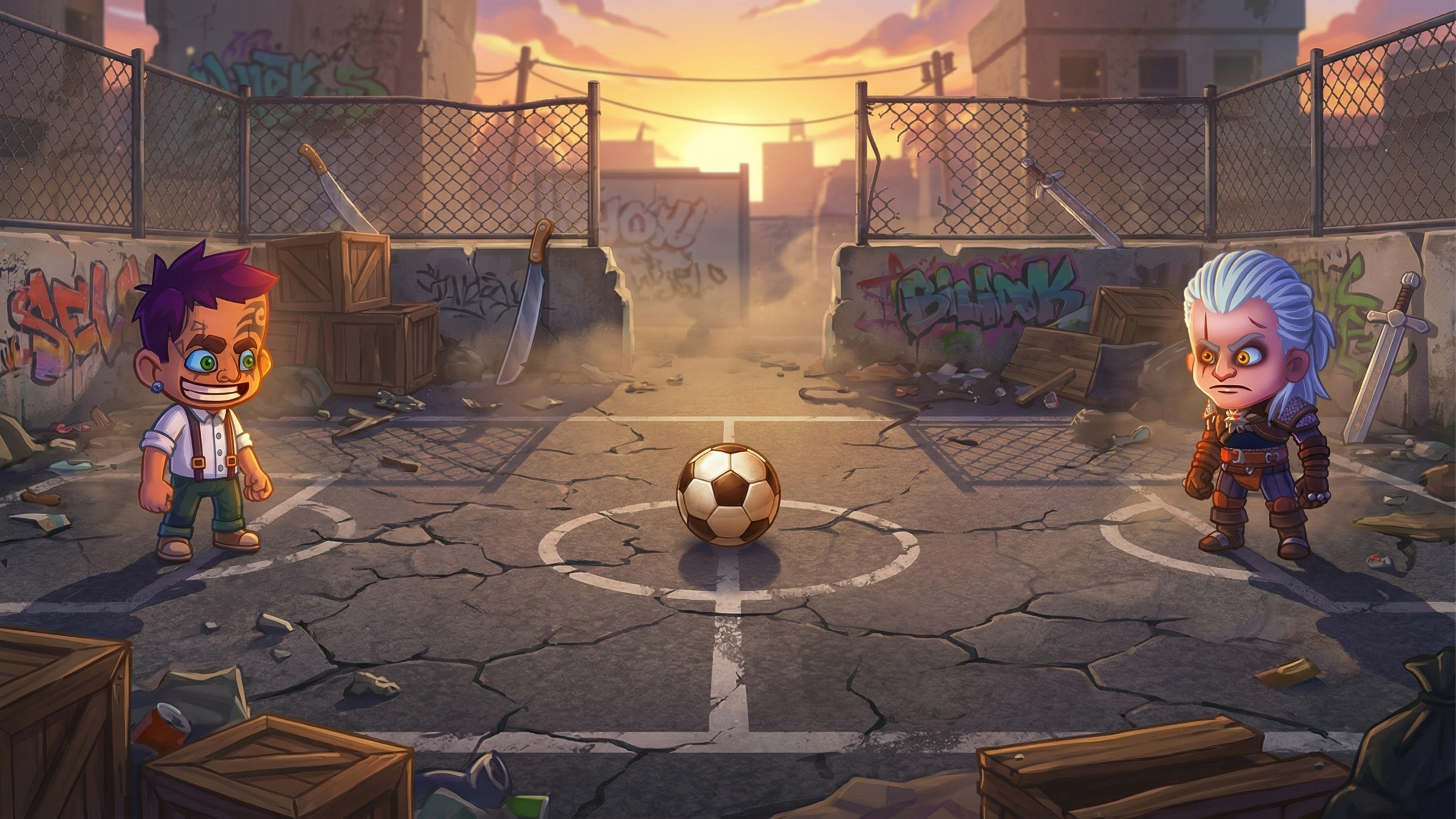 1×1 Street Football: mini soccer PvP
