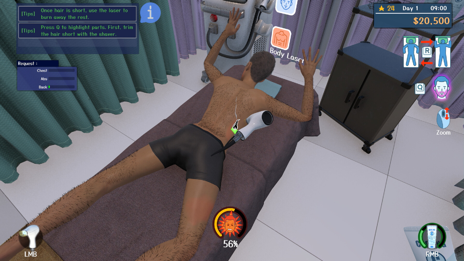 Hair Removal Salon Simulator