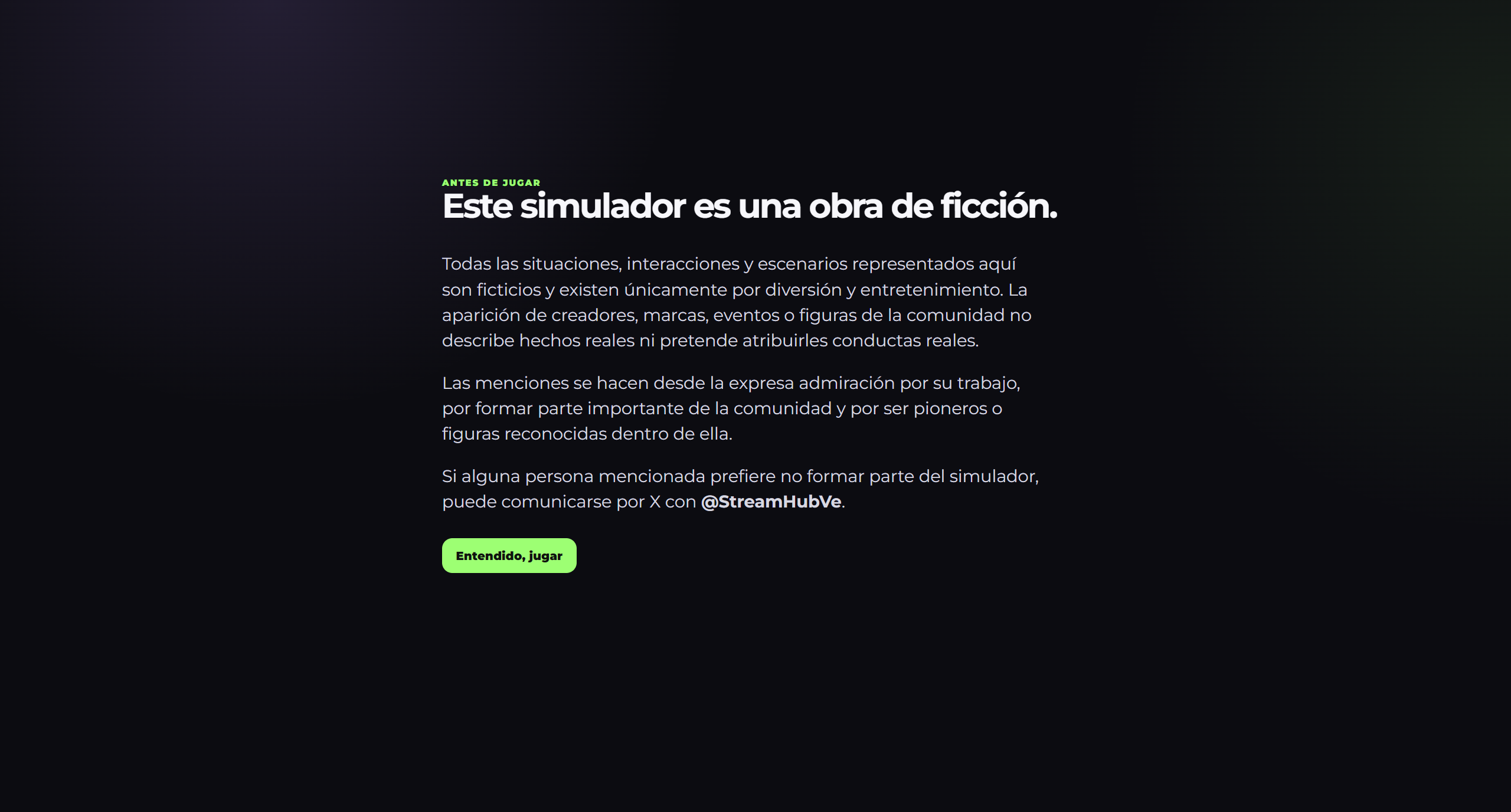 Simulador StreamHub