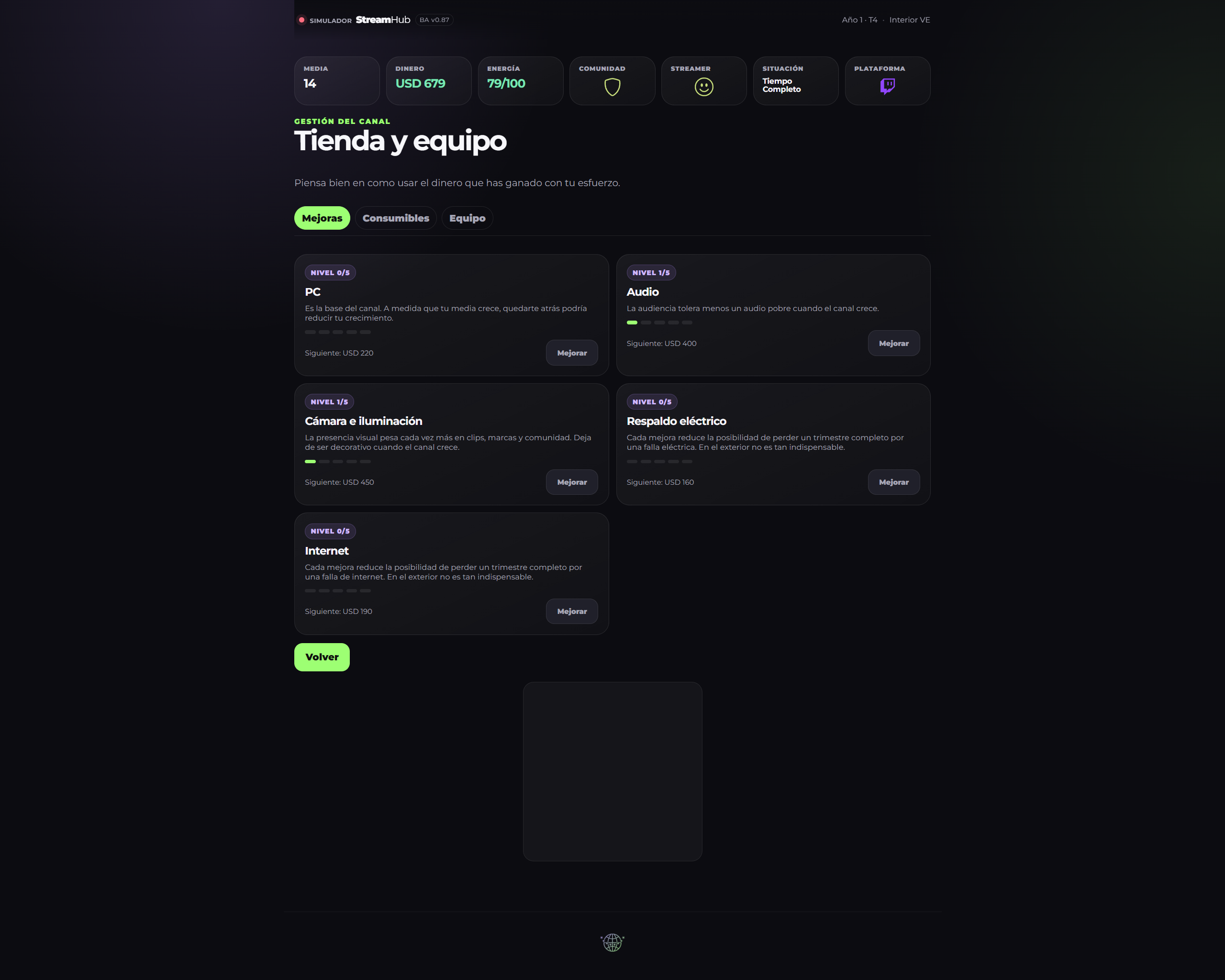 Simulador StreamHub