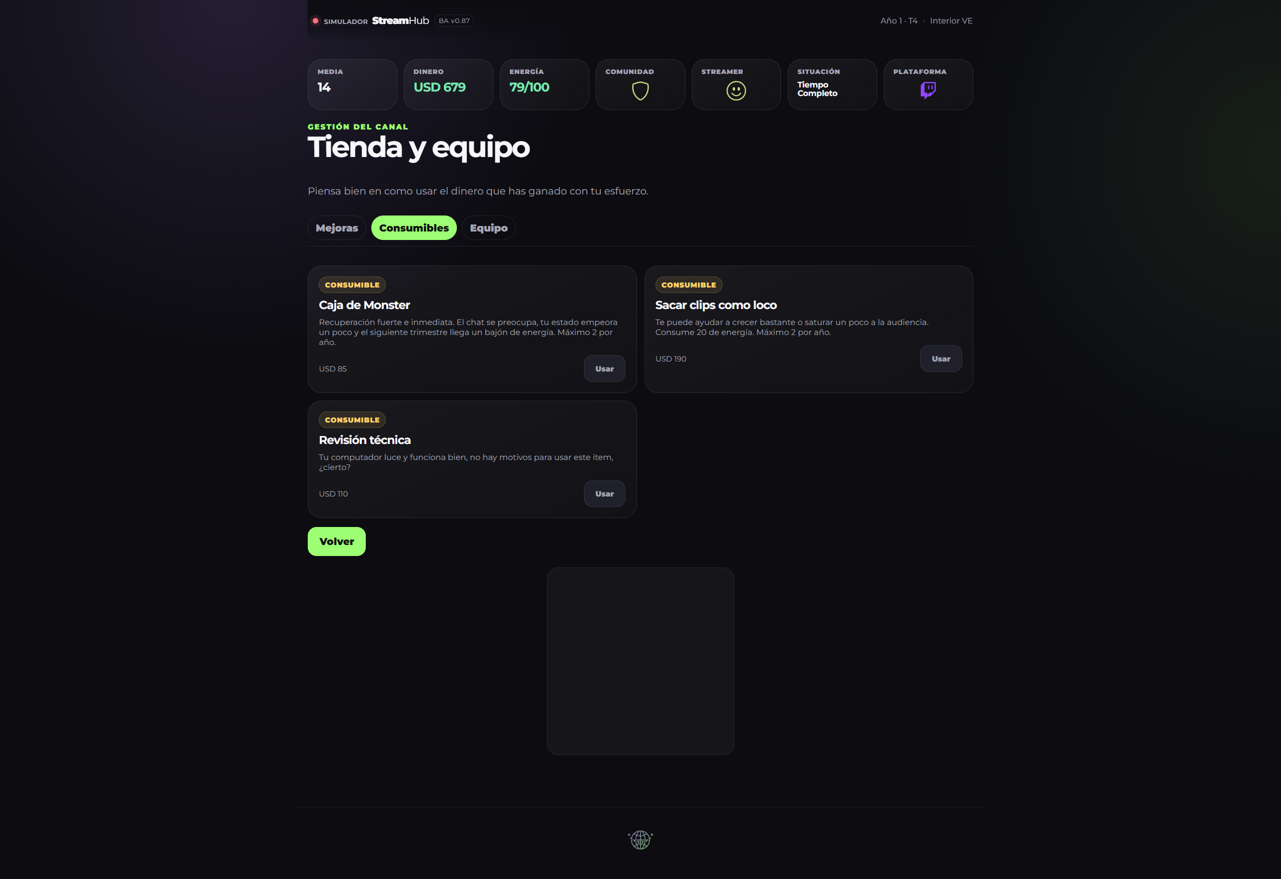 Simulador StreamHub