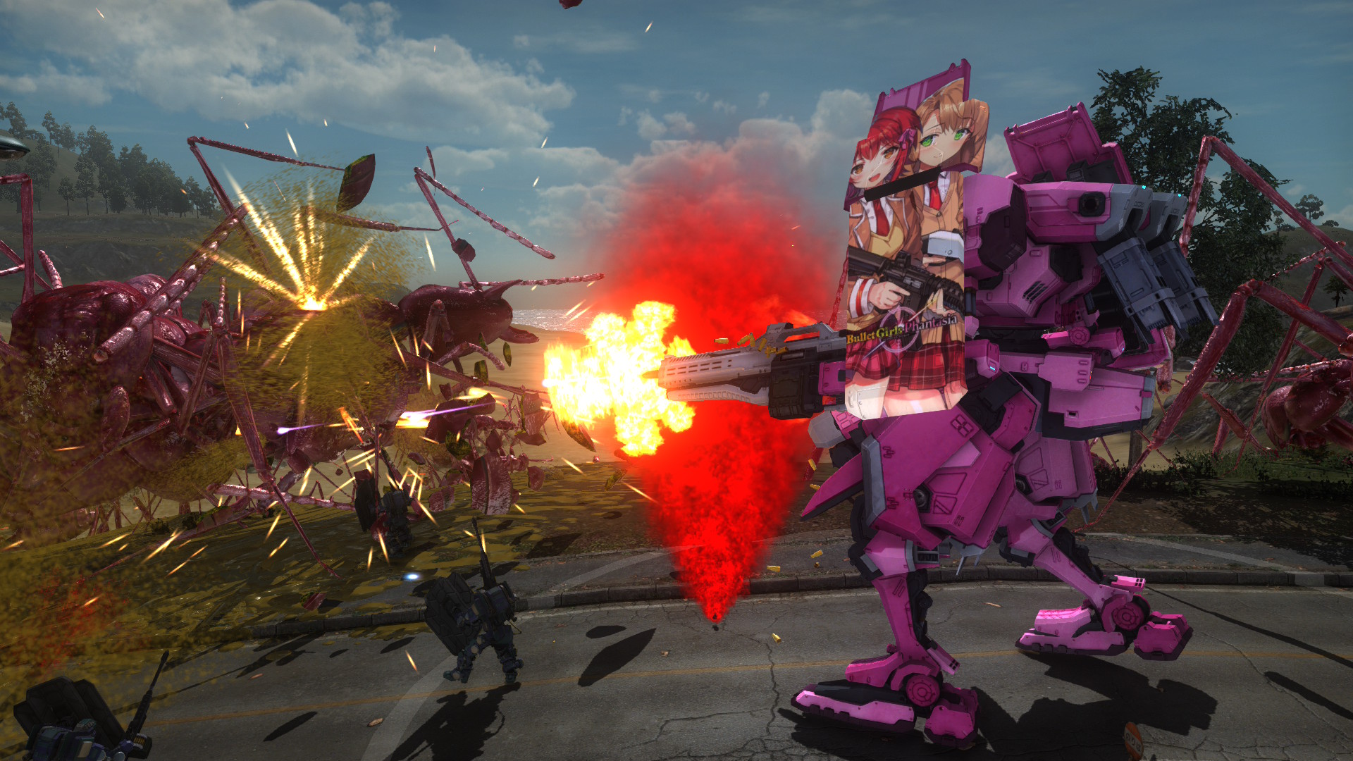 Earth Defense Force 5: Air Raider Piloted Weapon – Combat Frame Phantasia Shield Nyx