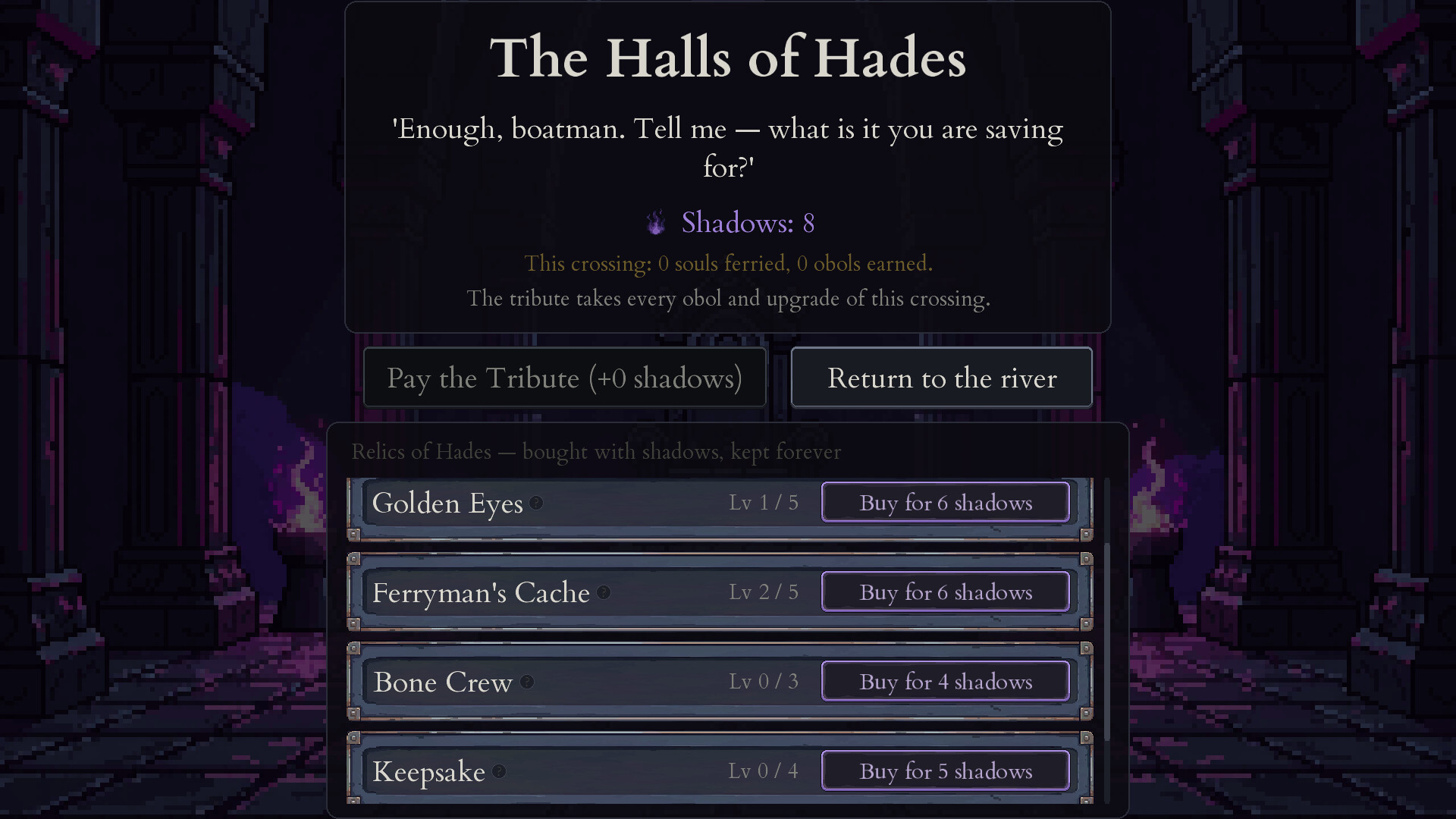 Toll: The Ferryman’s Ledger