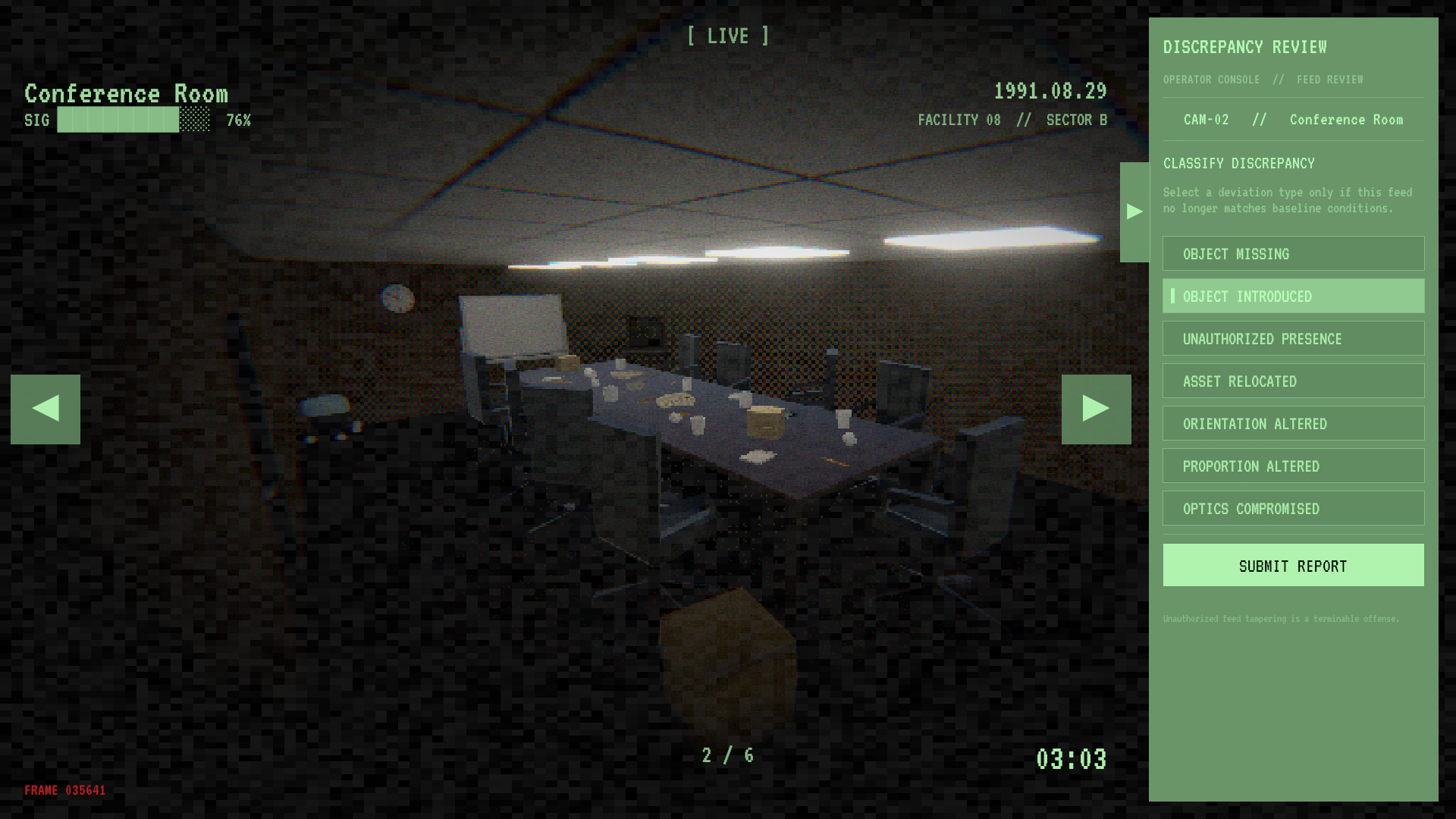 Observation Protocol