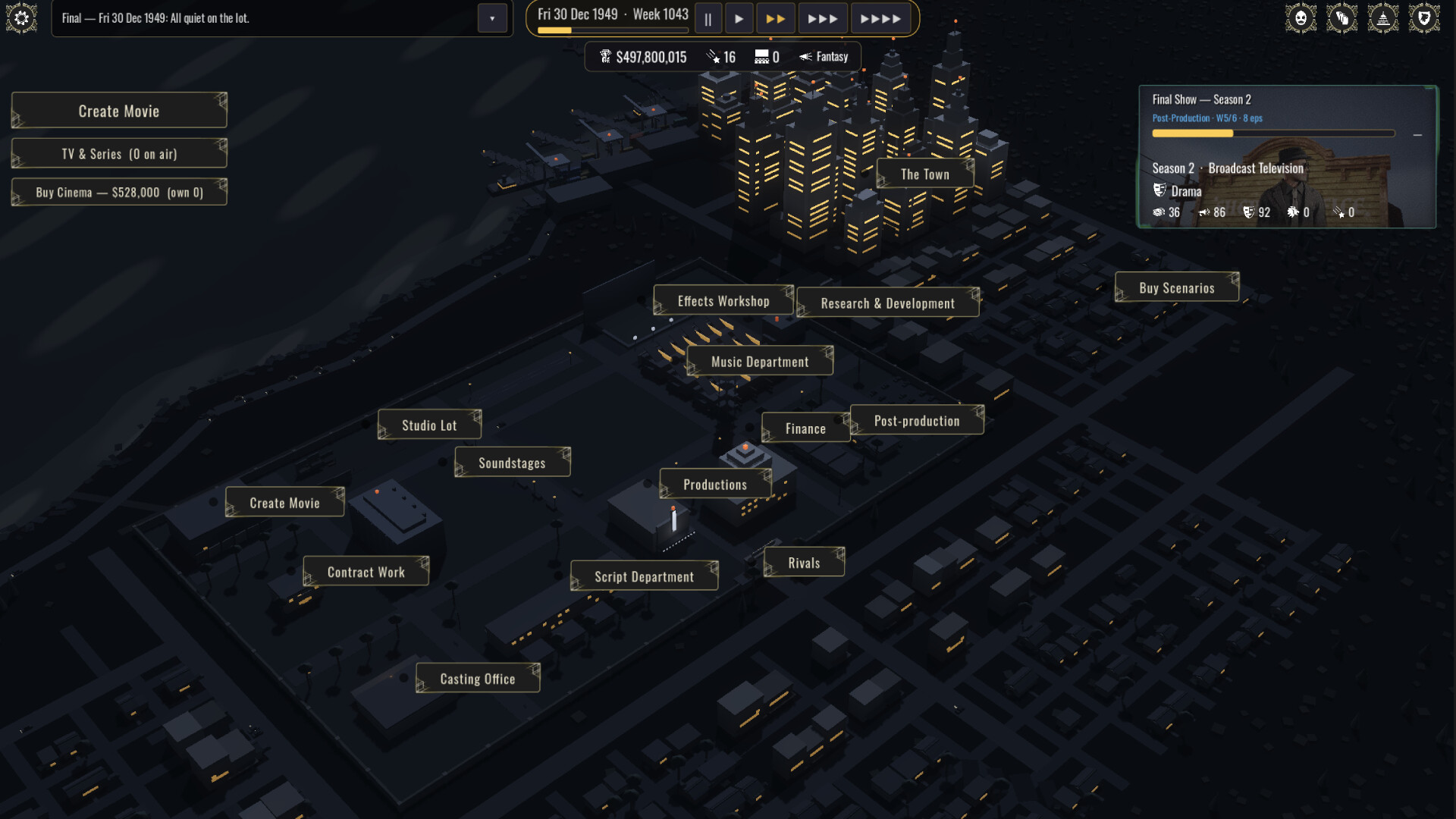 Backlot: Hollywood Studio Tycoon