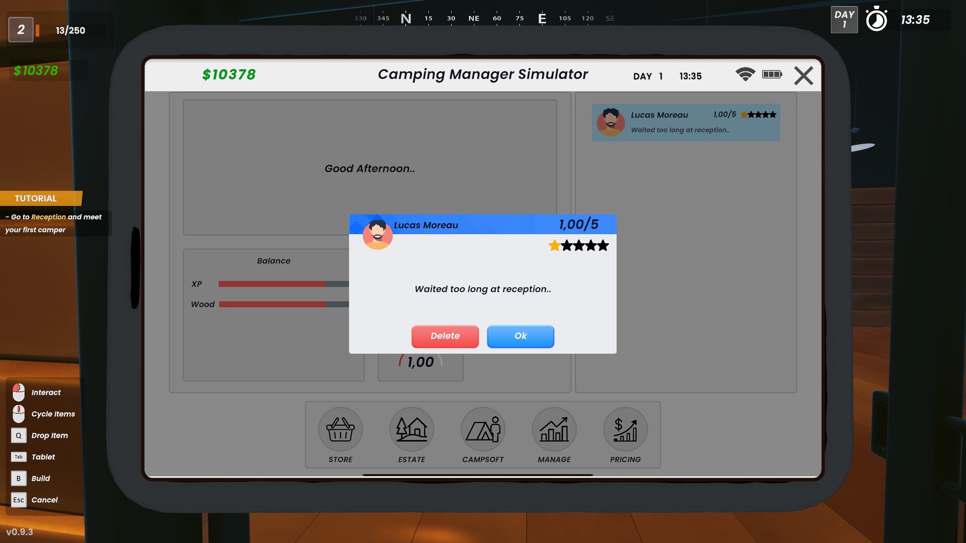 Camp Manager Simulator