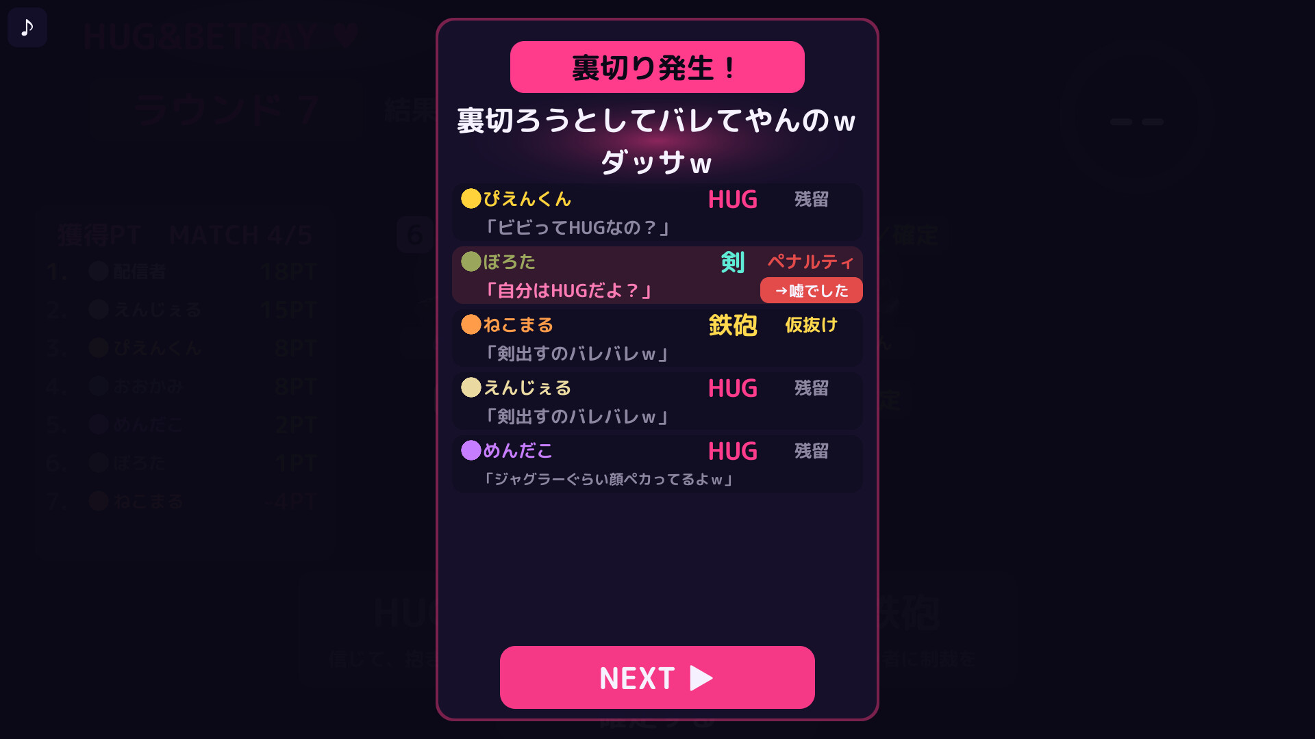 Hug &amp; Betray