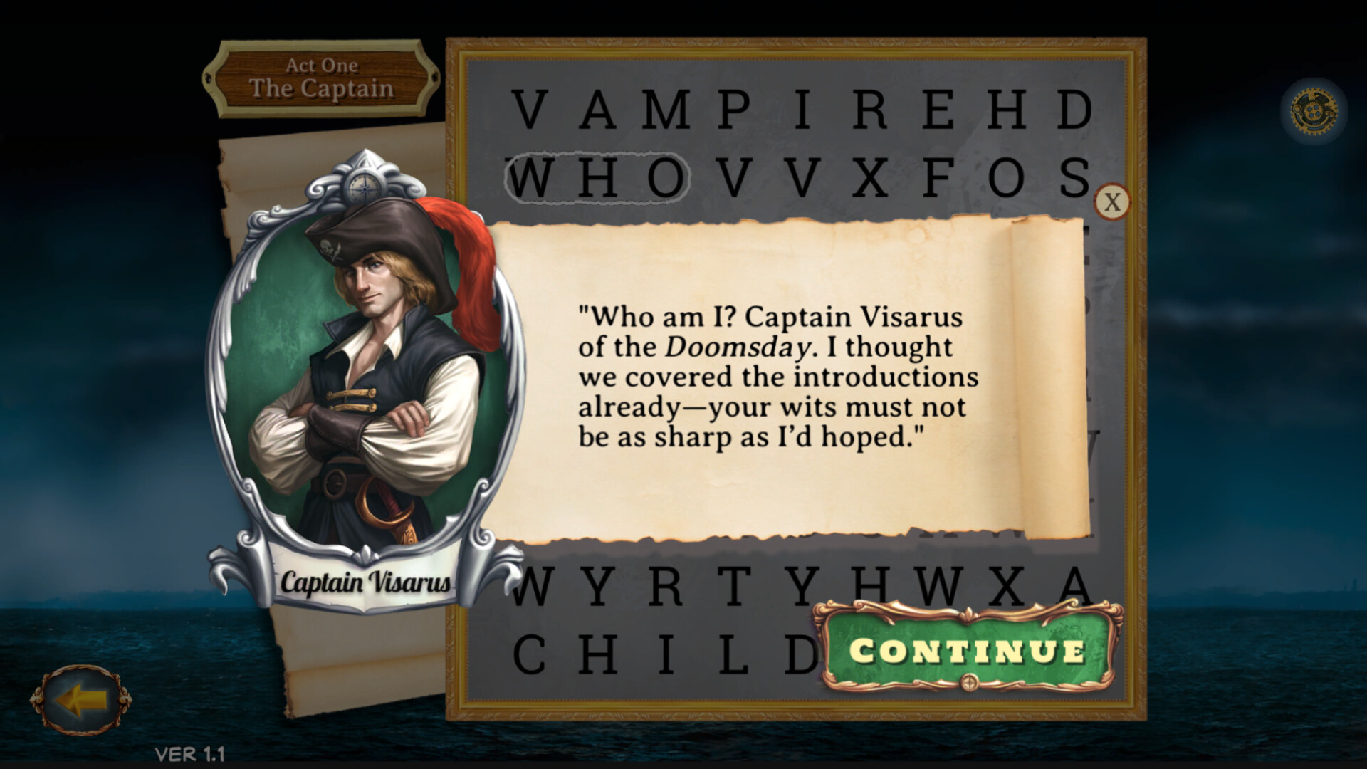 Wordventures: The Vampire Pirate