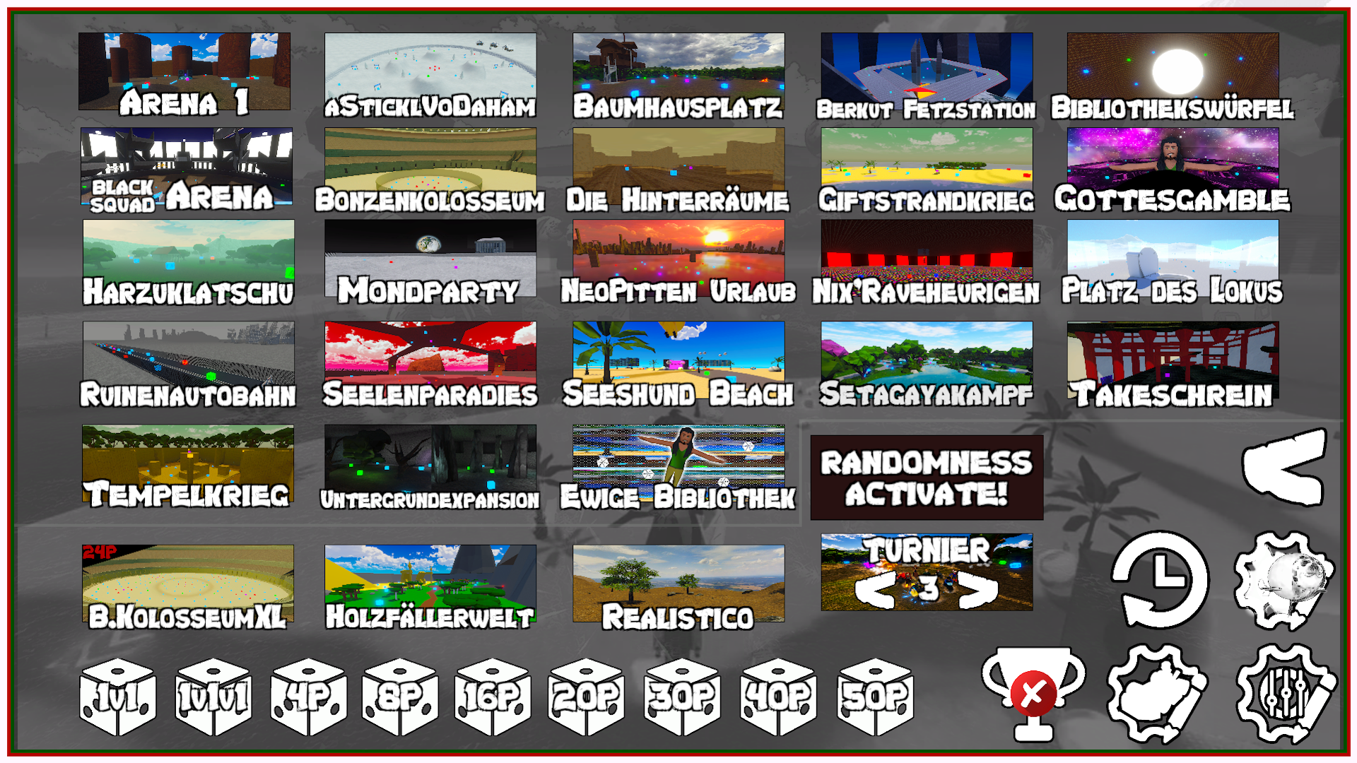 Untergrund Raceways: Arena