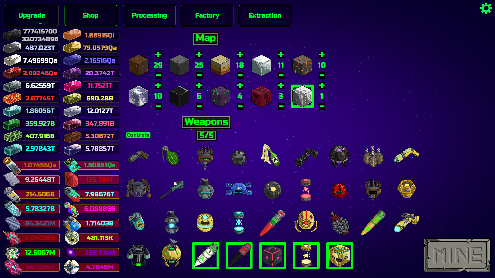Artillery Miner