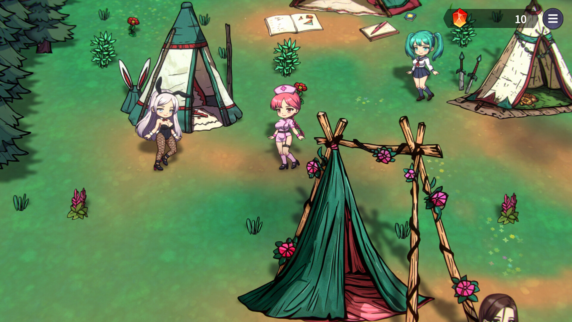 Survivor Girls of Monster Dungeon