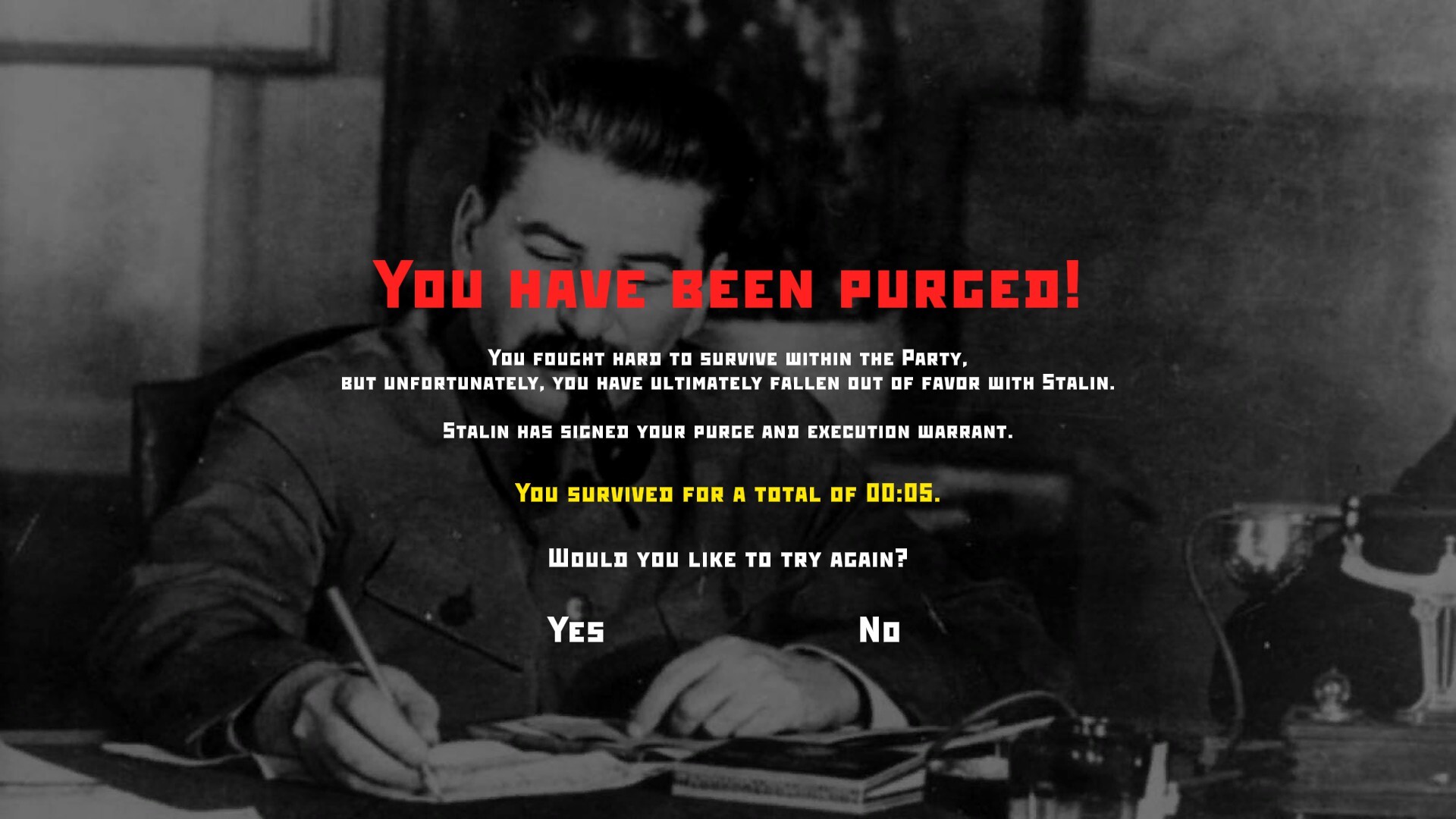 Avoid the Stalin’s Purge