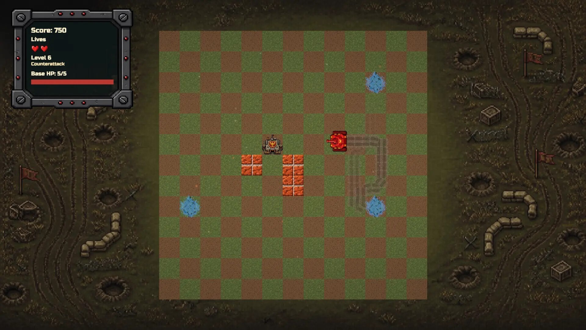 Red Tanks vs Lizard
