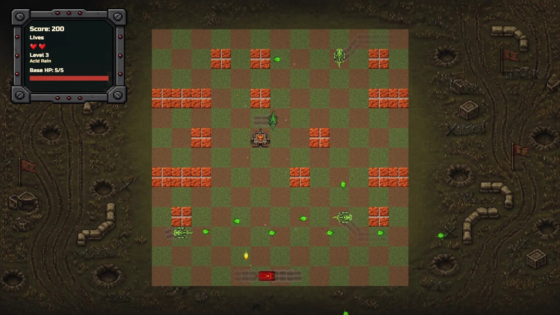 Red Tanks vs Lizard