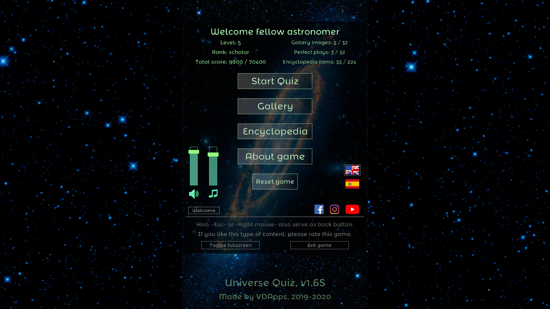 Universe Quiz