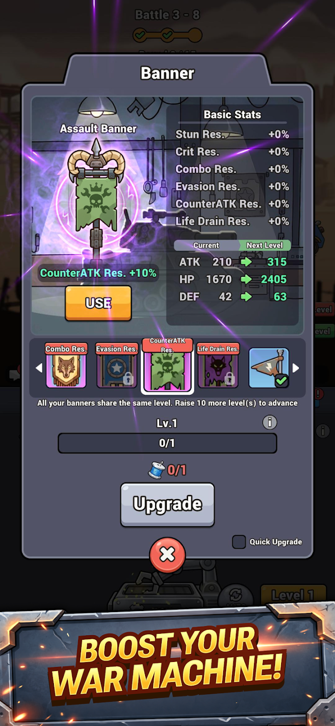 Steelborn: Tank Idle RPG