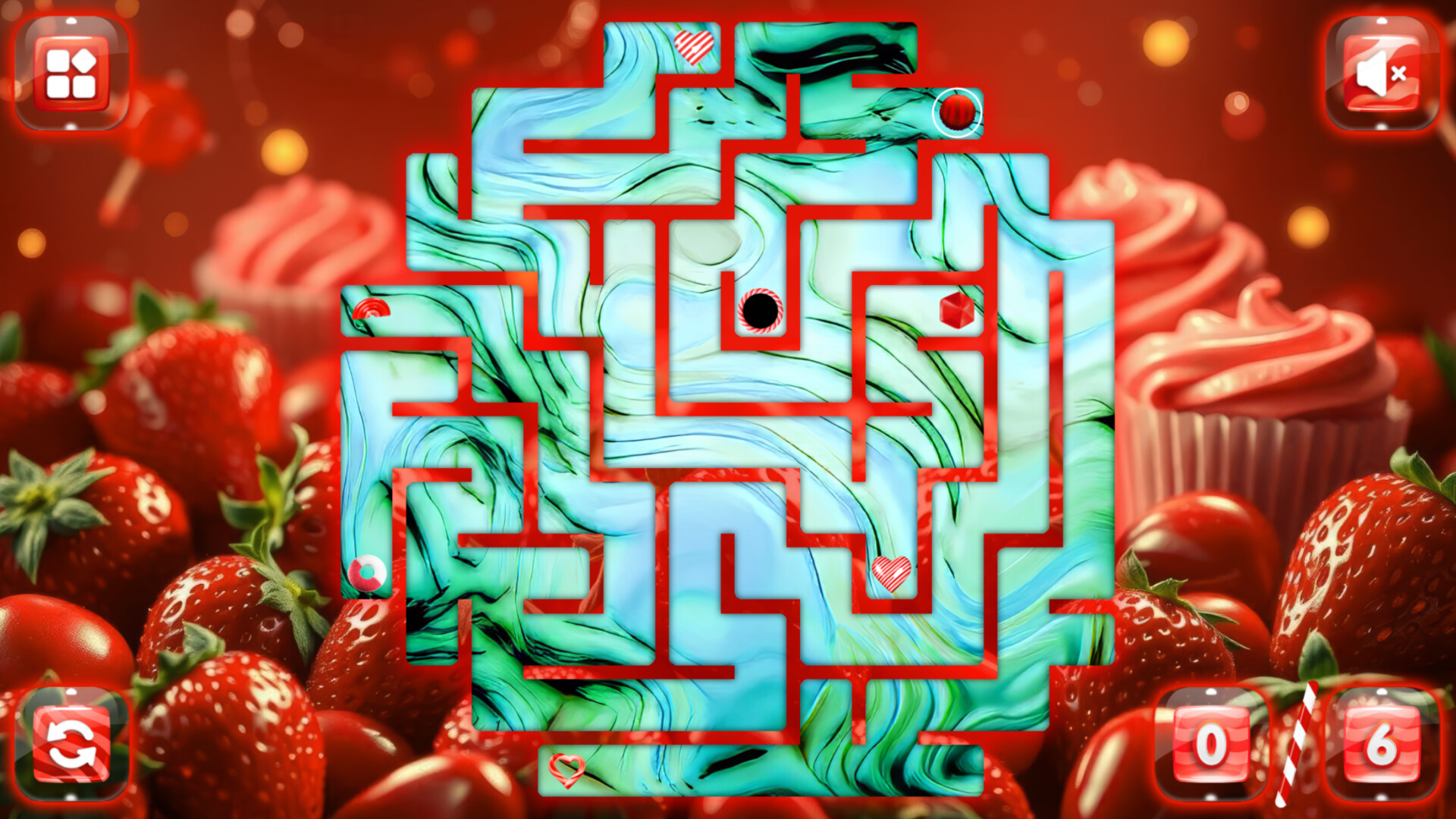Sweetie Candy Maze: Crimson Strawberry