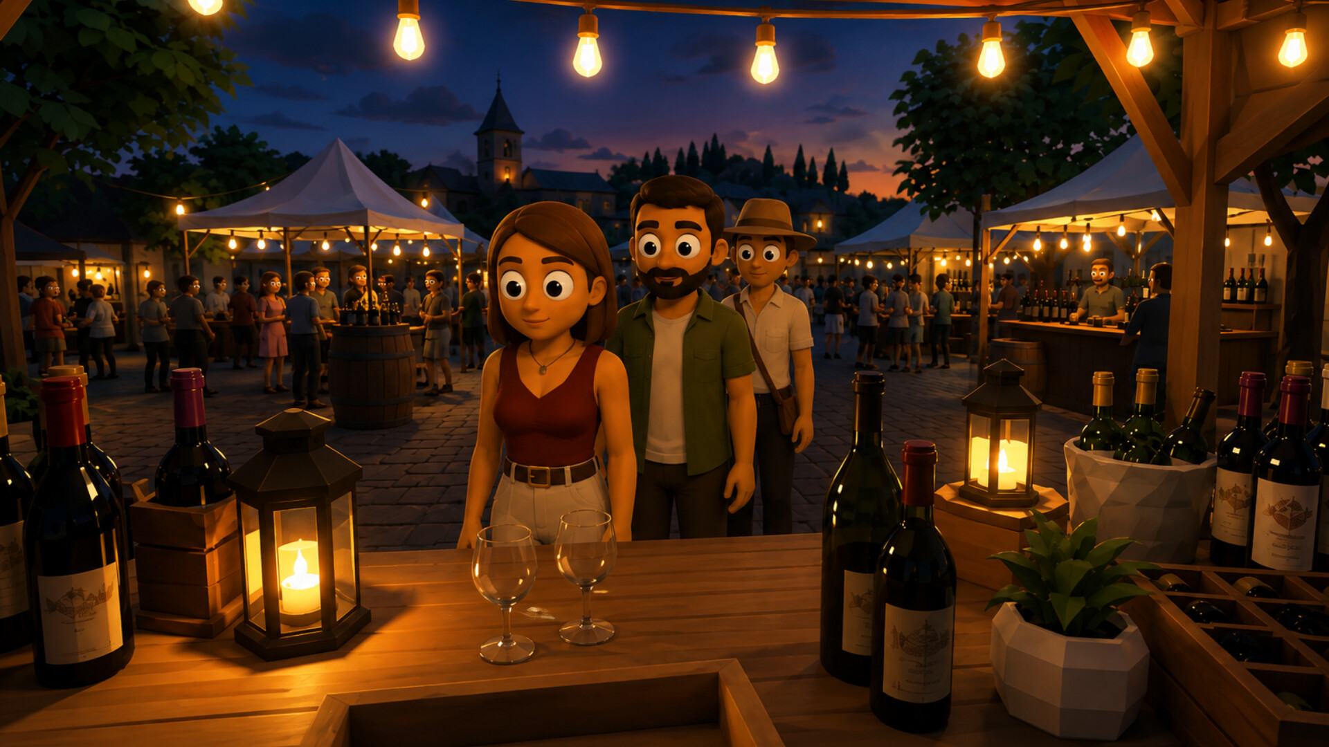 Outdoor Wine Market Simulator