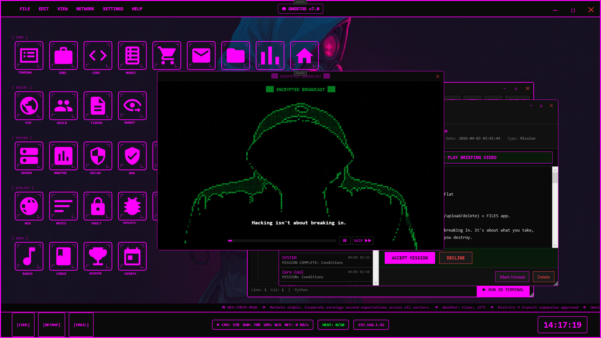 Ghost Network: Dark Hacker