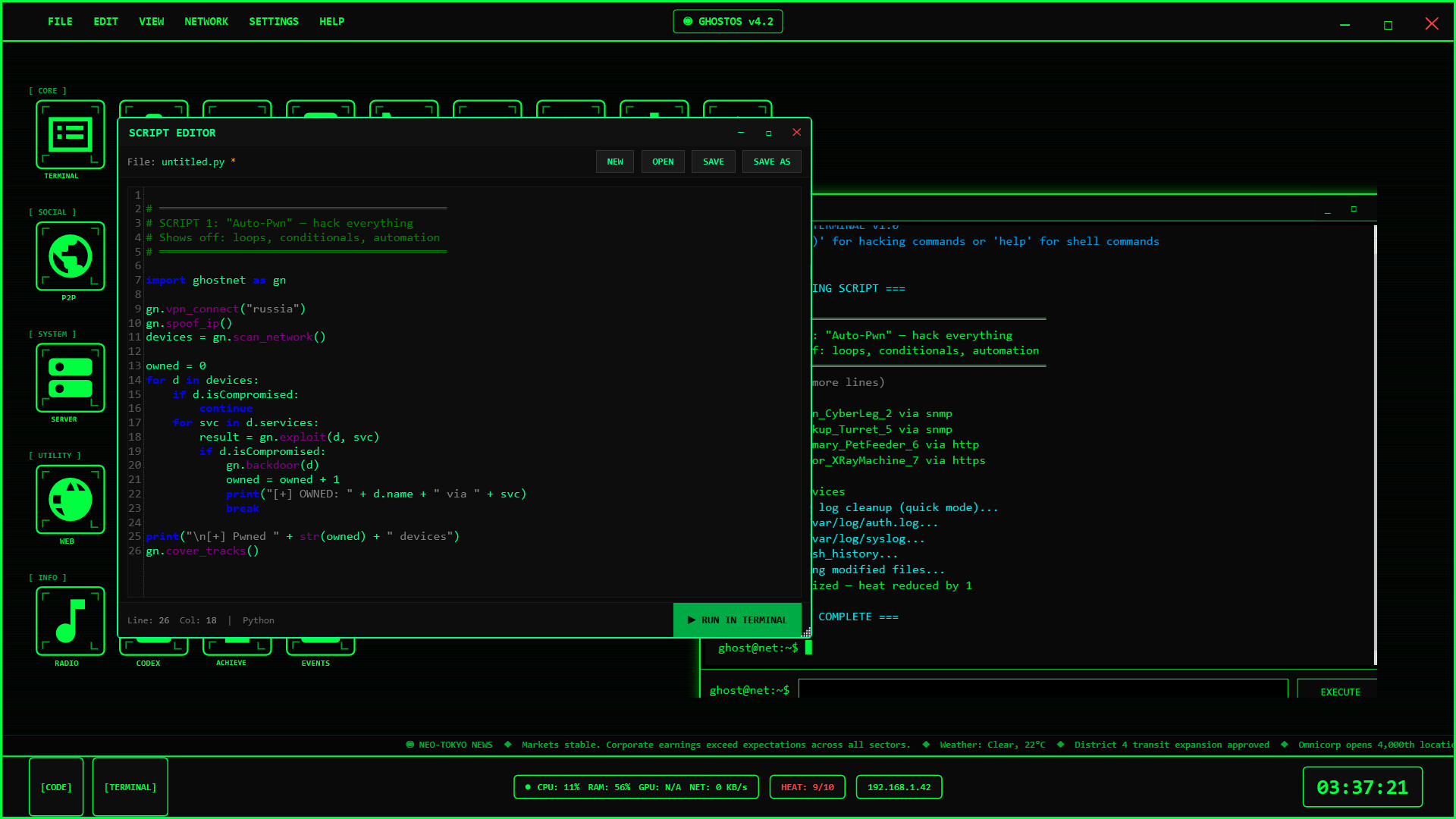 Ghost Network: Dark Hacker