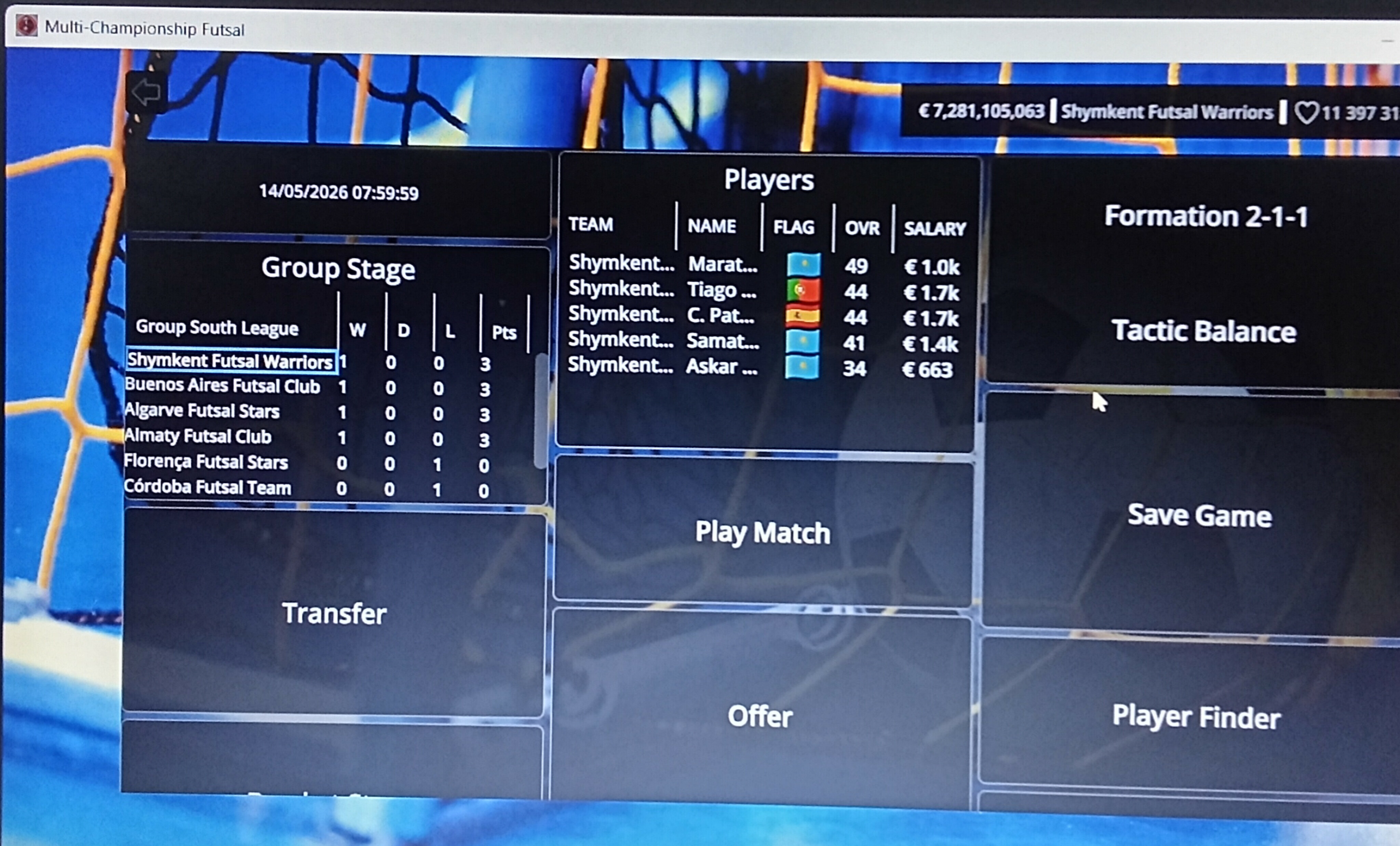 Multi-Championship Futsal