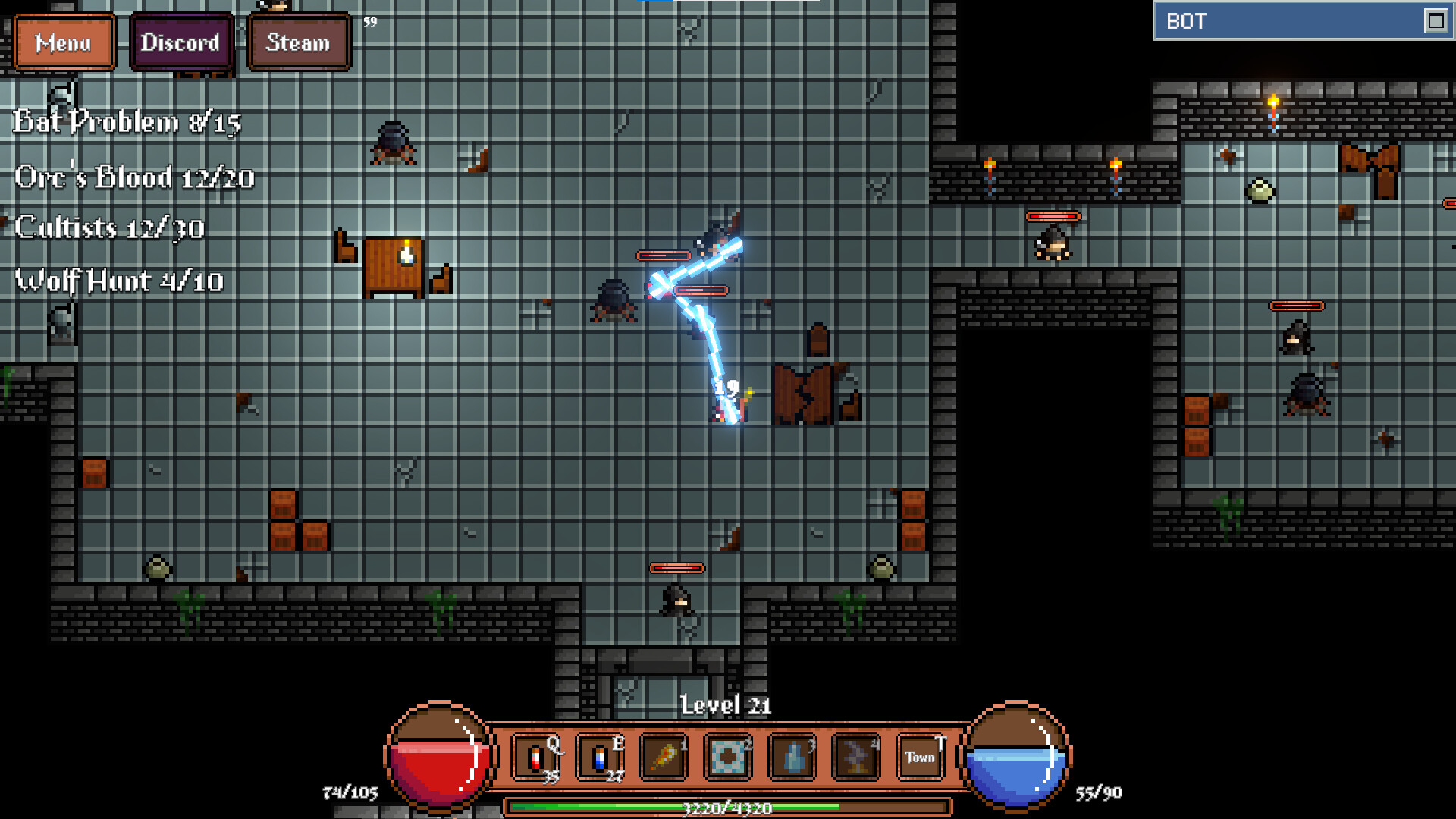 Game About Botting in an MMORPG