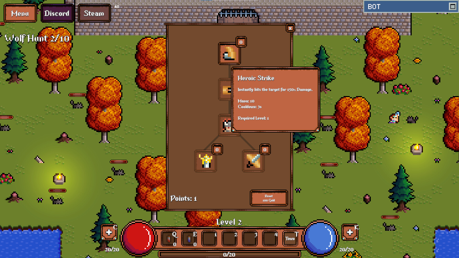 Game About Botting in an MMORPG