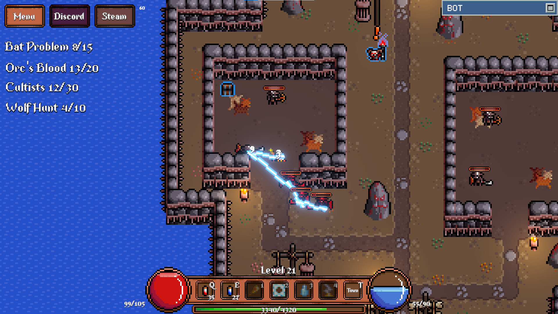 Game About Botting in an MMORPG