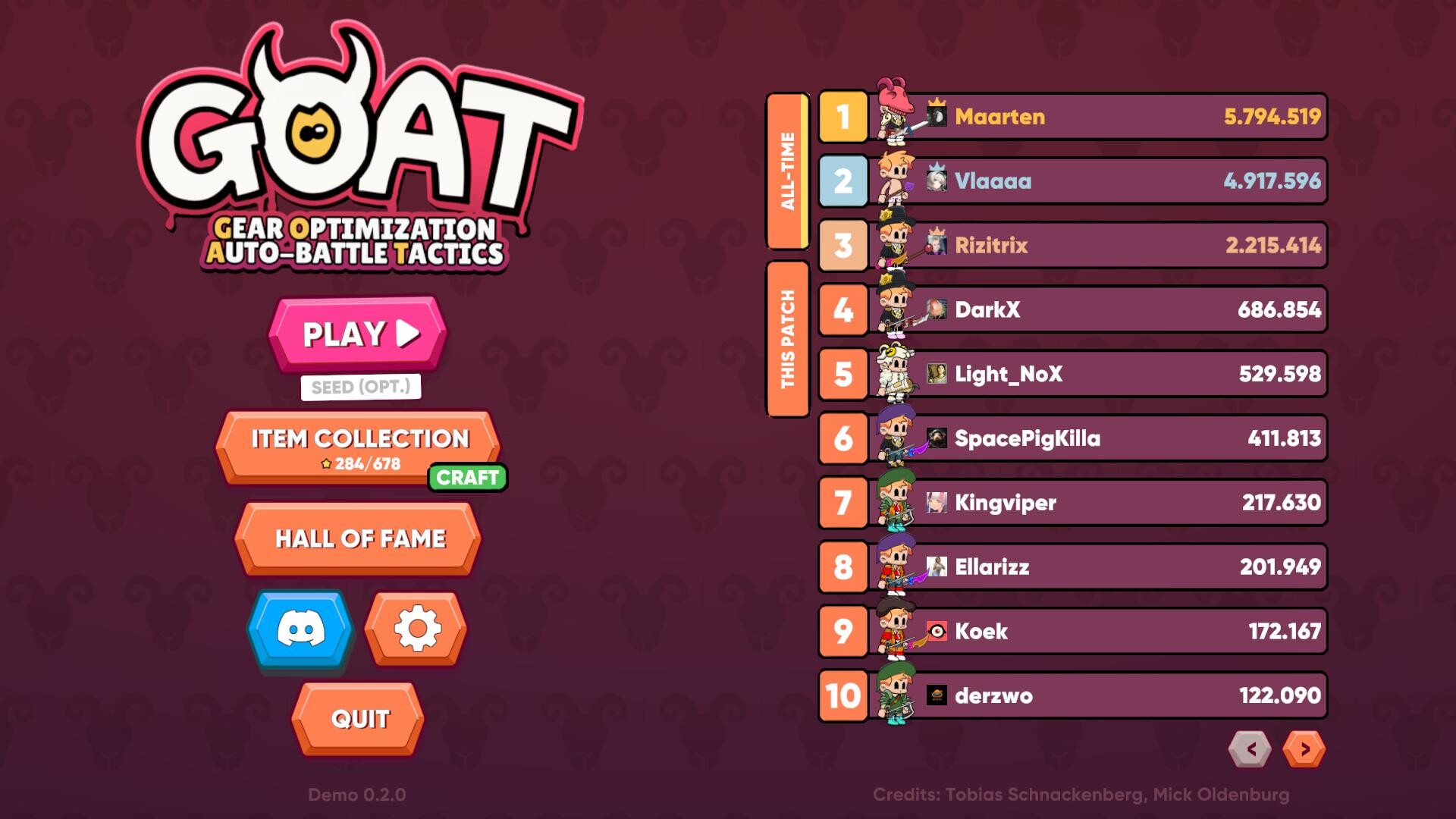GOAT: Gear Optimization Auto-Battle Tactics