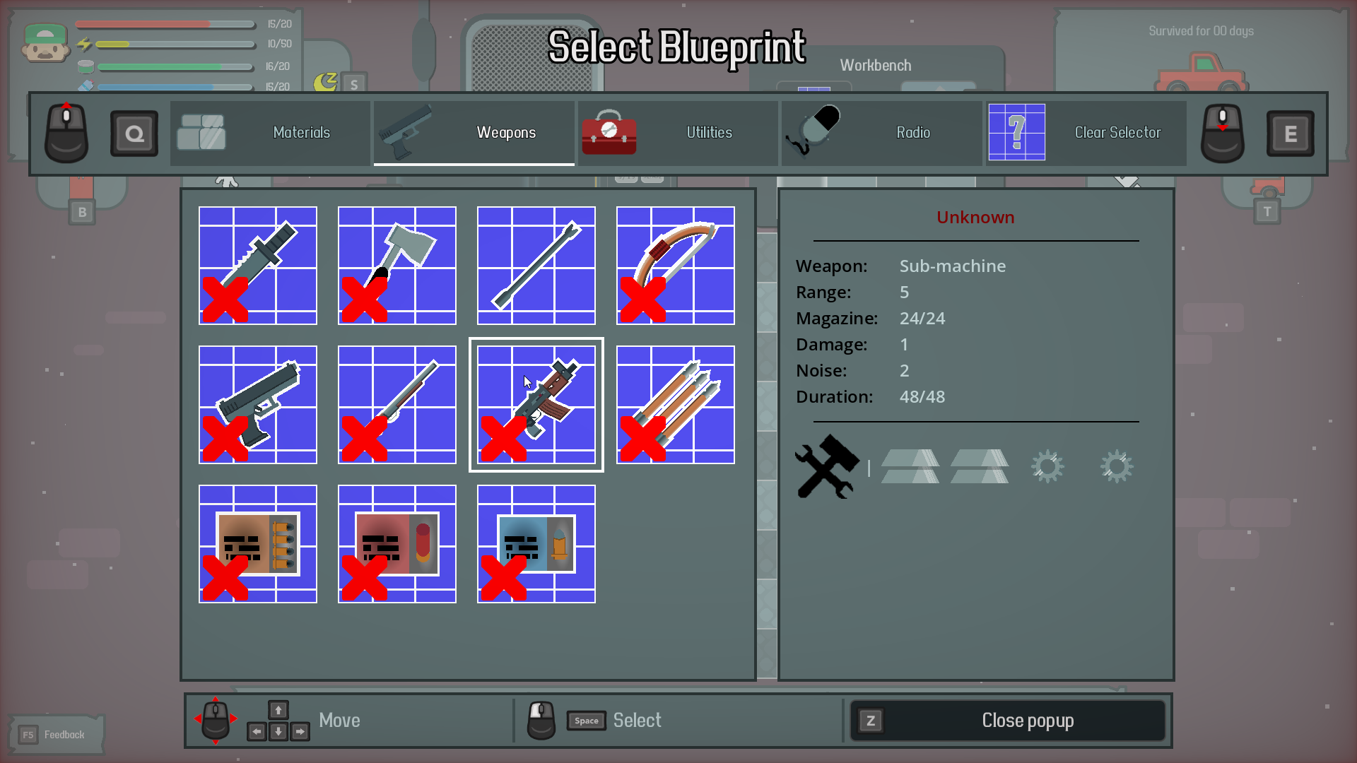 On Your Own: Survival Inventory