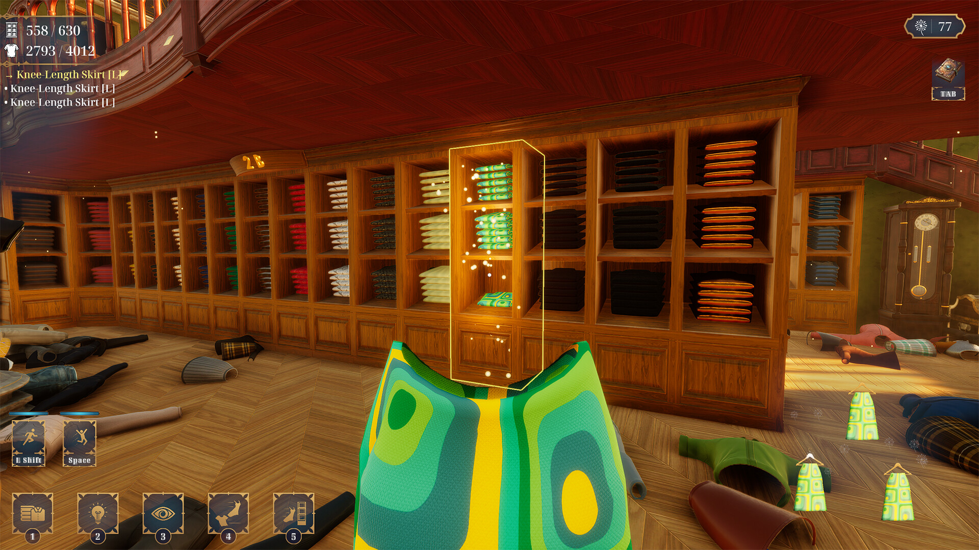 Silk Collector: Tidy Up the Clothing Store!