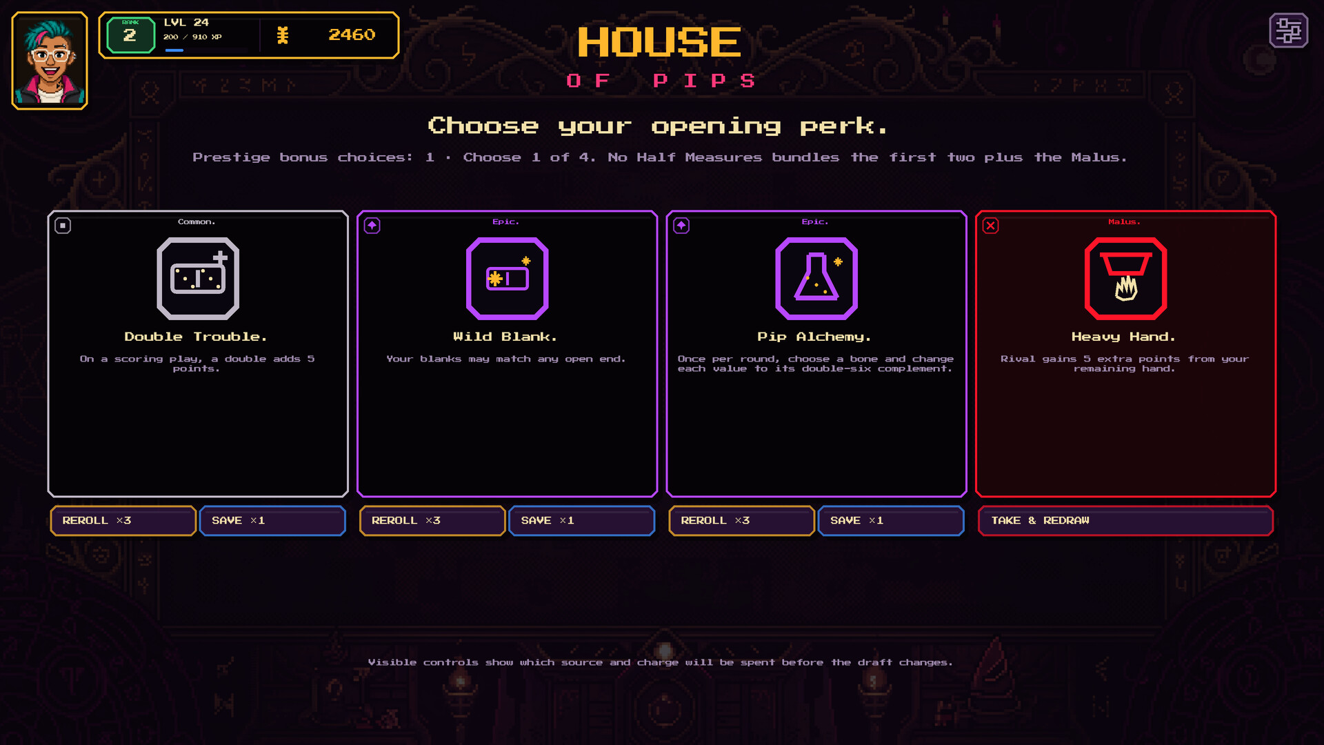 House of Pips: a Domino Roguelike