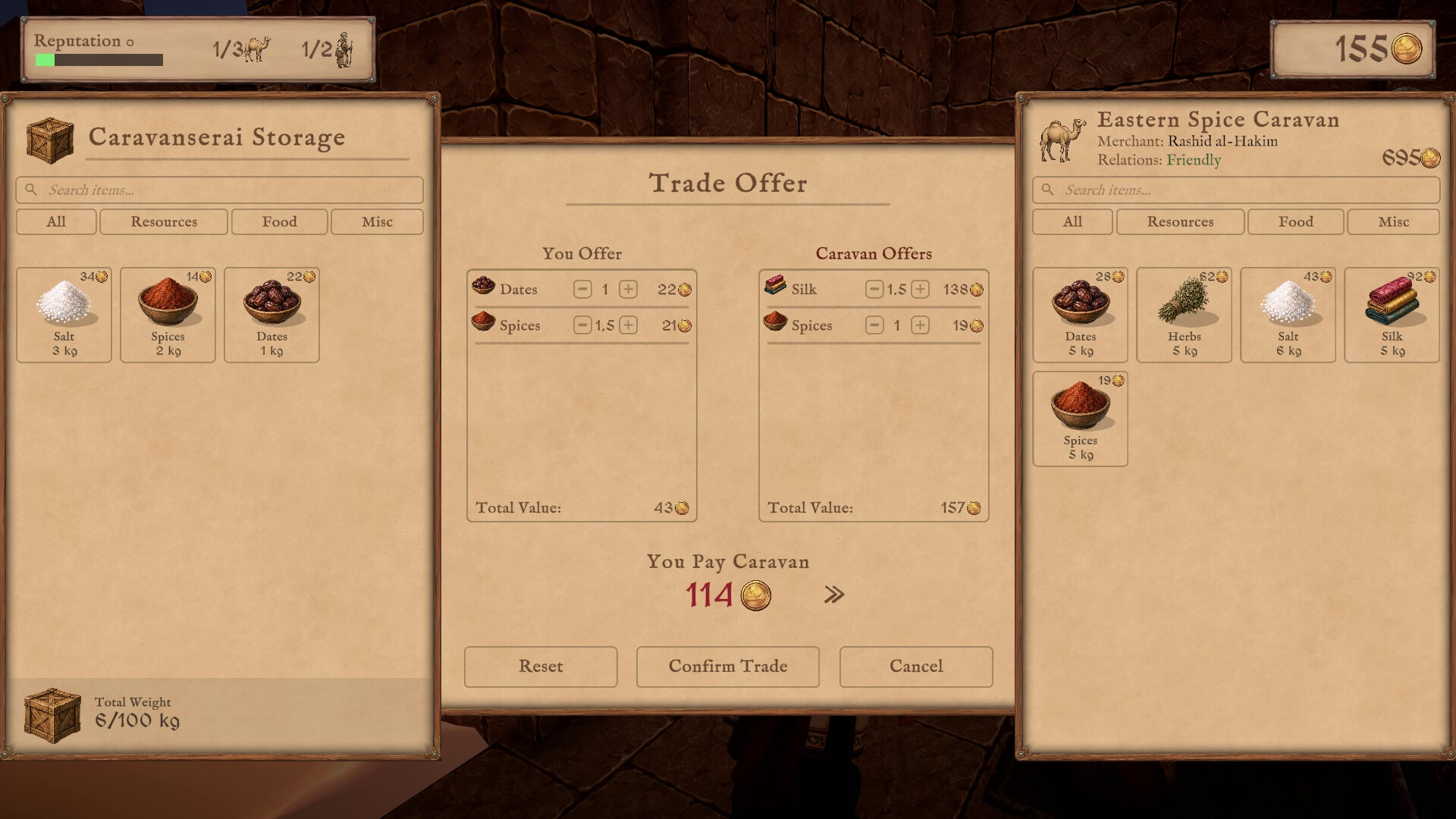 Caravanserai Simulator