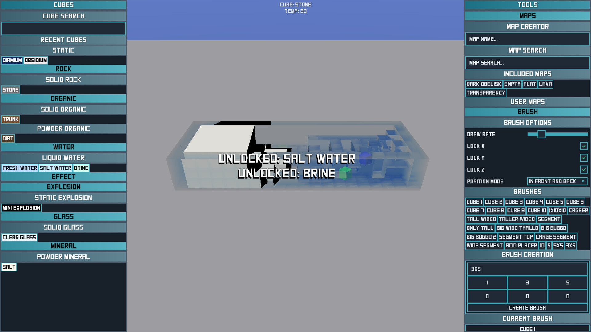 Falling Cubes