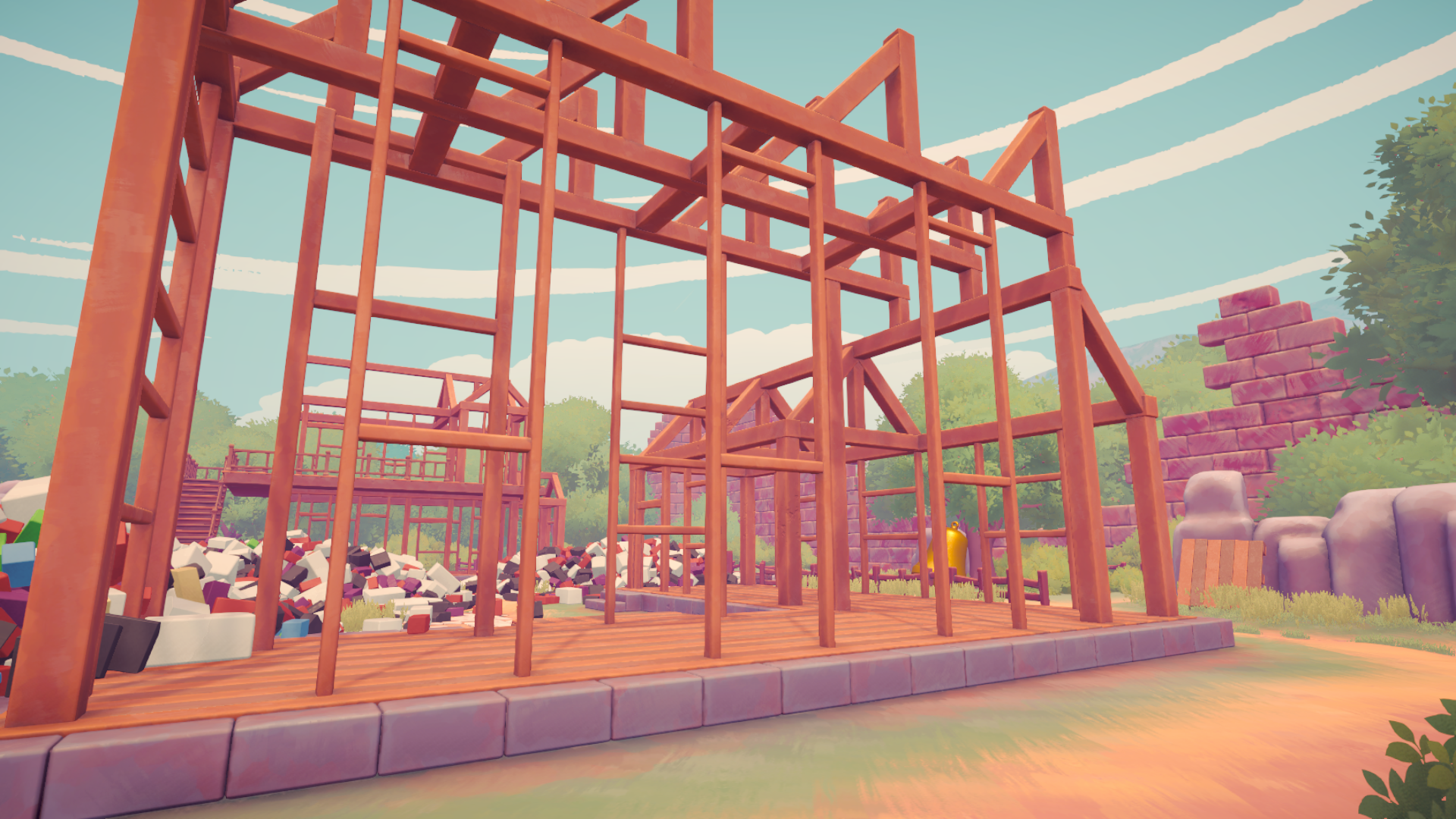 Brick by Brick: Tidy Up the Small Town!