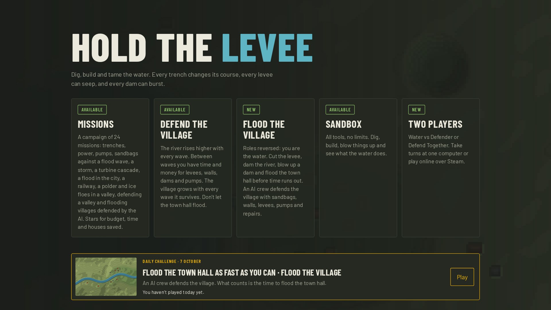 Hold the Levee