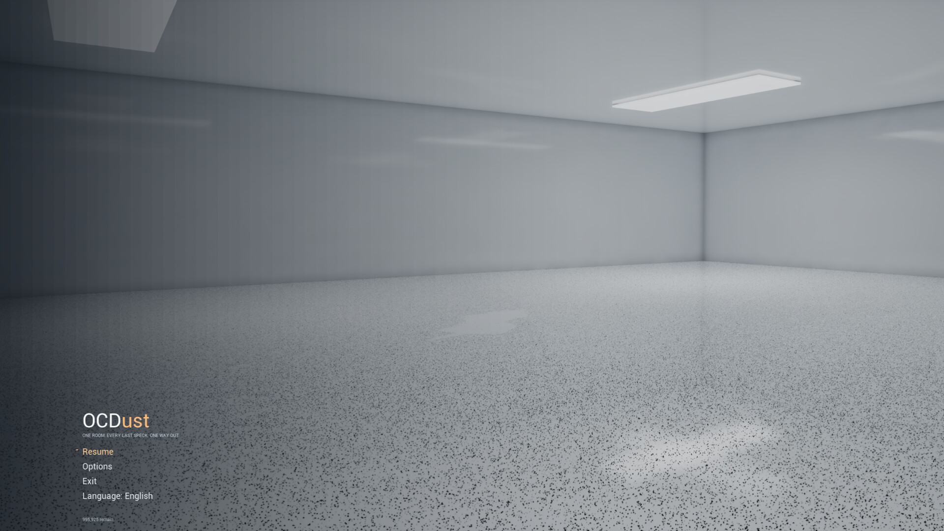 OCDust: One Room. Every Last Speck. One Way Out.